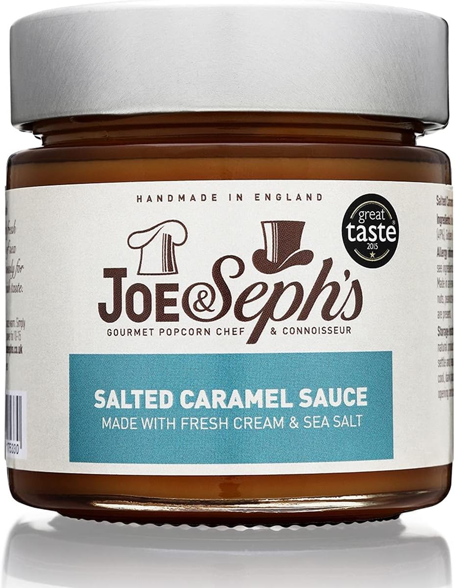 Joe & Seph's Salted Caramel Dessert Sauce (230g) - Karamell-Topping für Eiscreme, Pfannkuchen und Backwaren