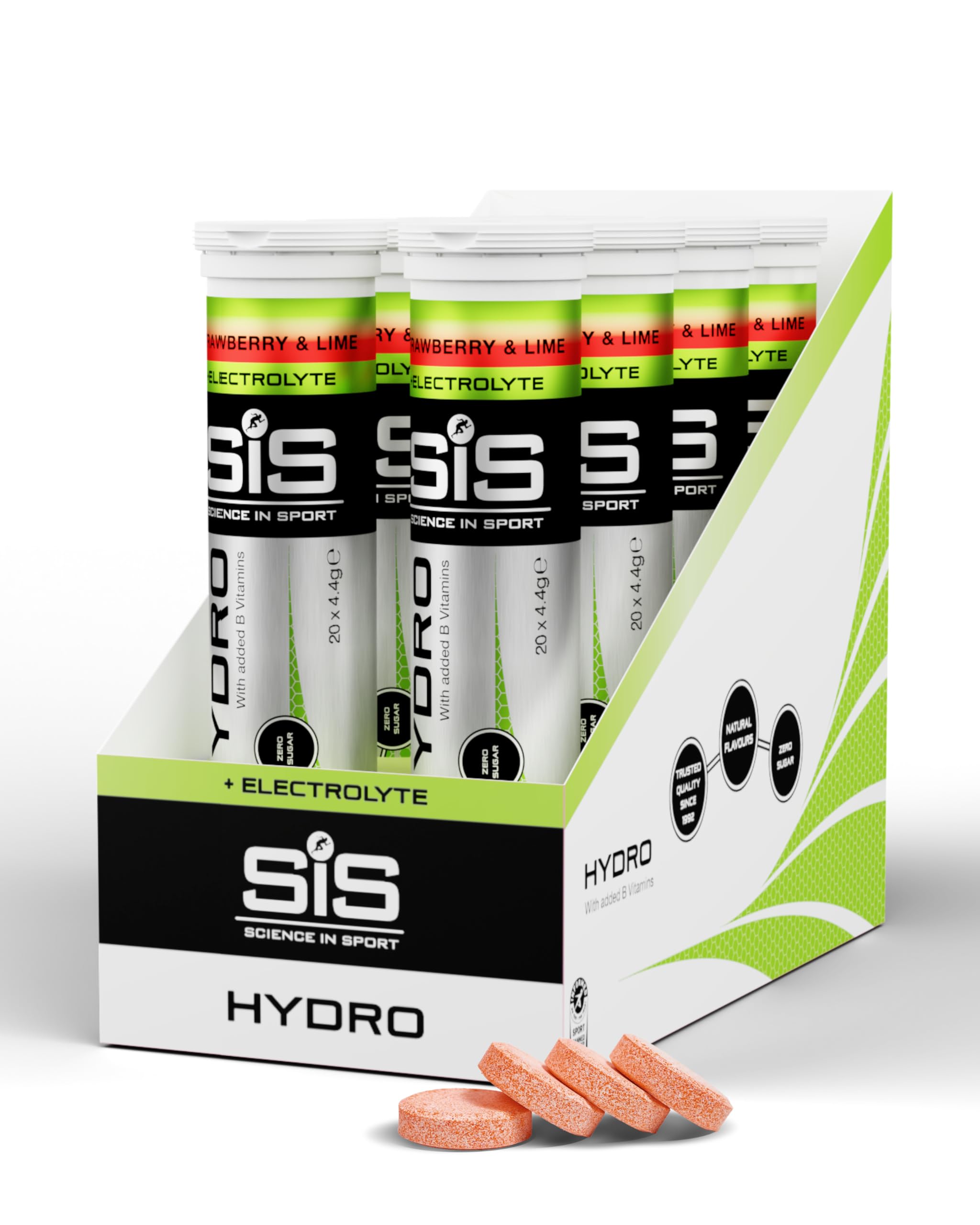 Science in Sport Hydro Elektrolyttabletten 160 Stk. Erdbeere & Limette – Vegan & Glutenfrei