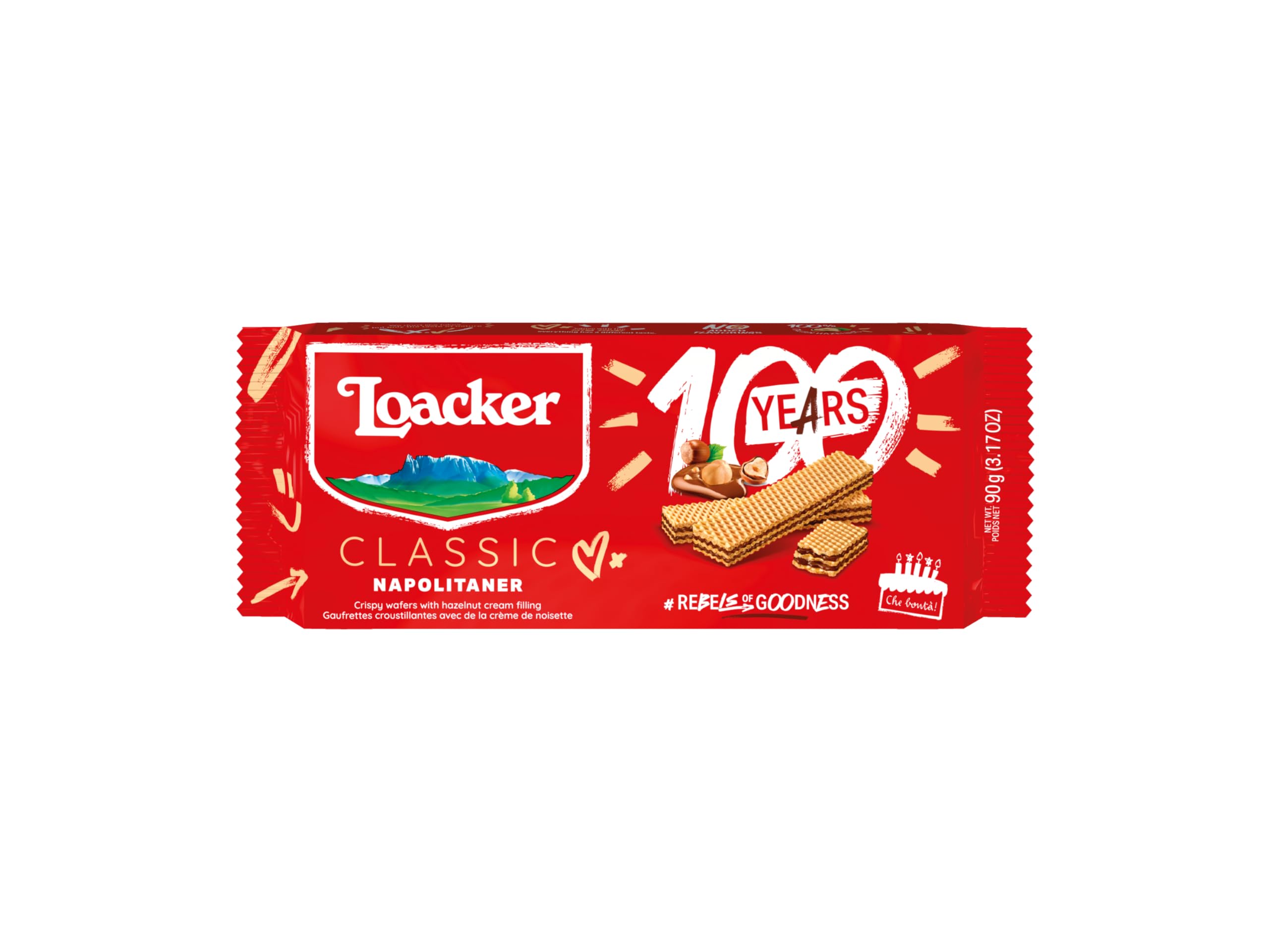 Loacker Classic Napolitaner Haselnuss Waffelkekse, 90g