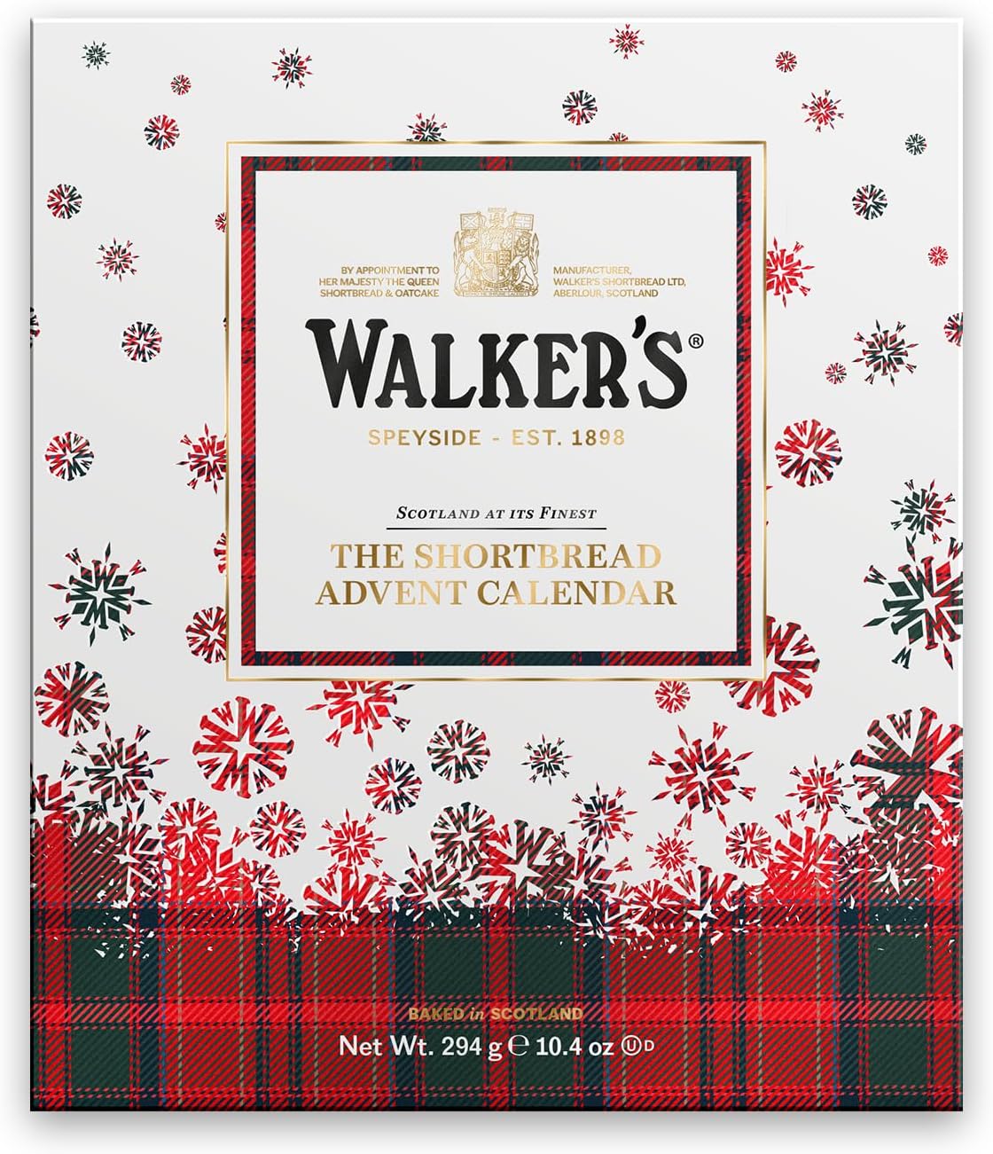 Walker's Shortbread Adventskalender 2024 – Schottische Shortbread-Kekse aus reiner Butter (294 g)