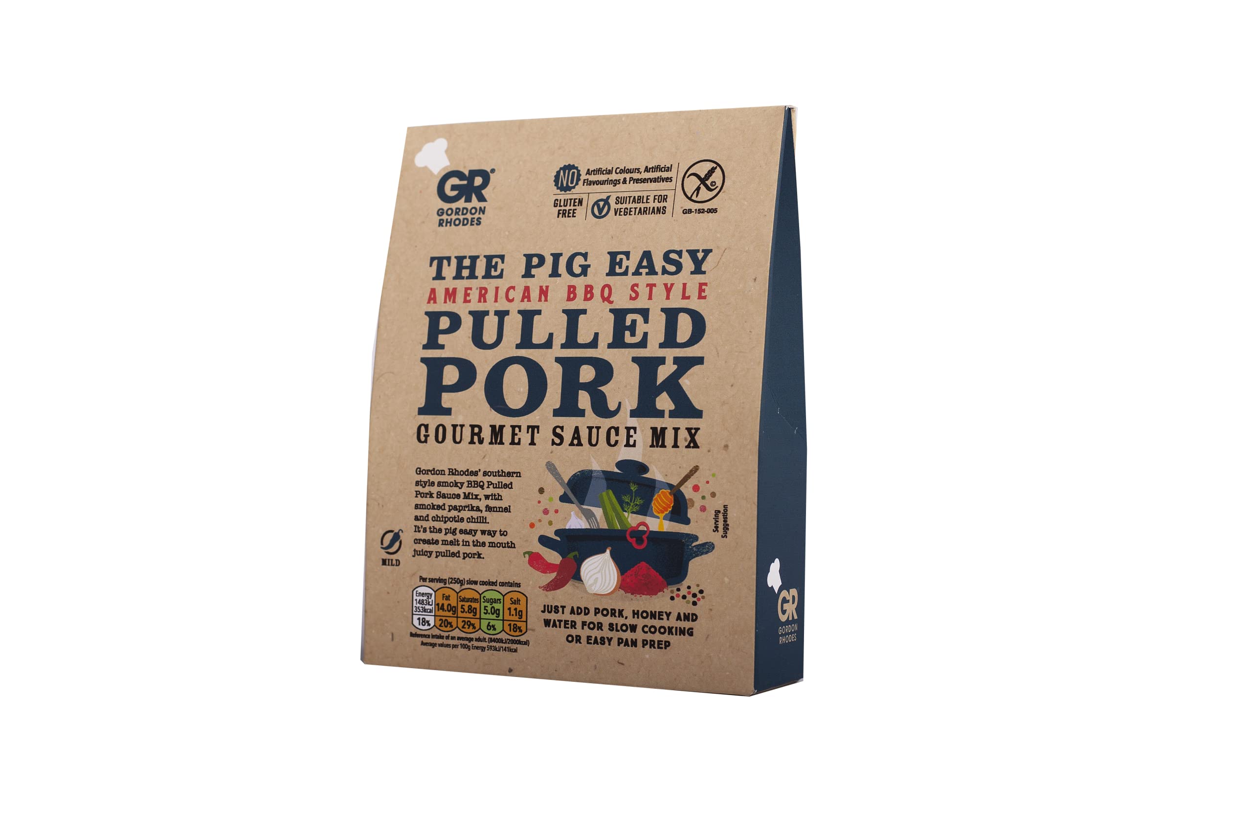 Gordon Rhodes - Schwein Einfaches amerikanisches BBQ Pulled Pork Gourmet-Rezept Saucenmischung