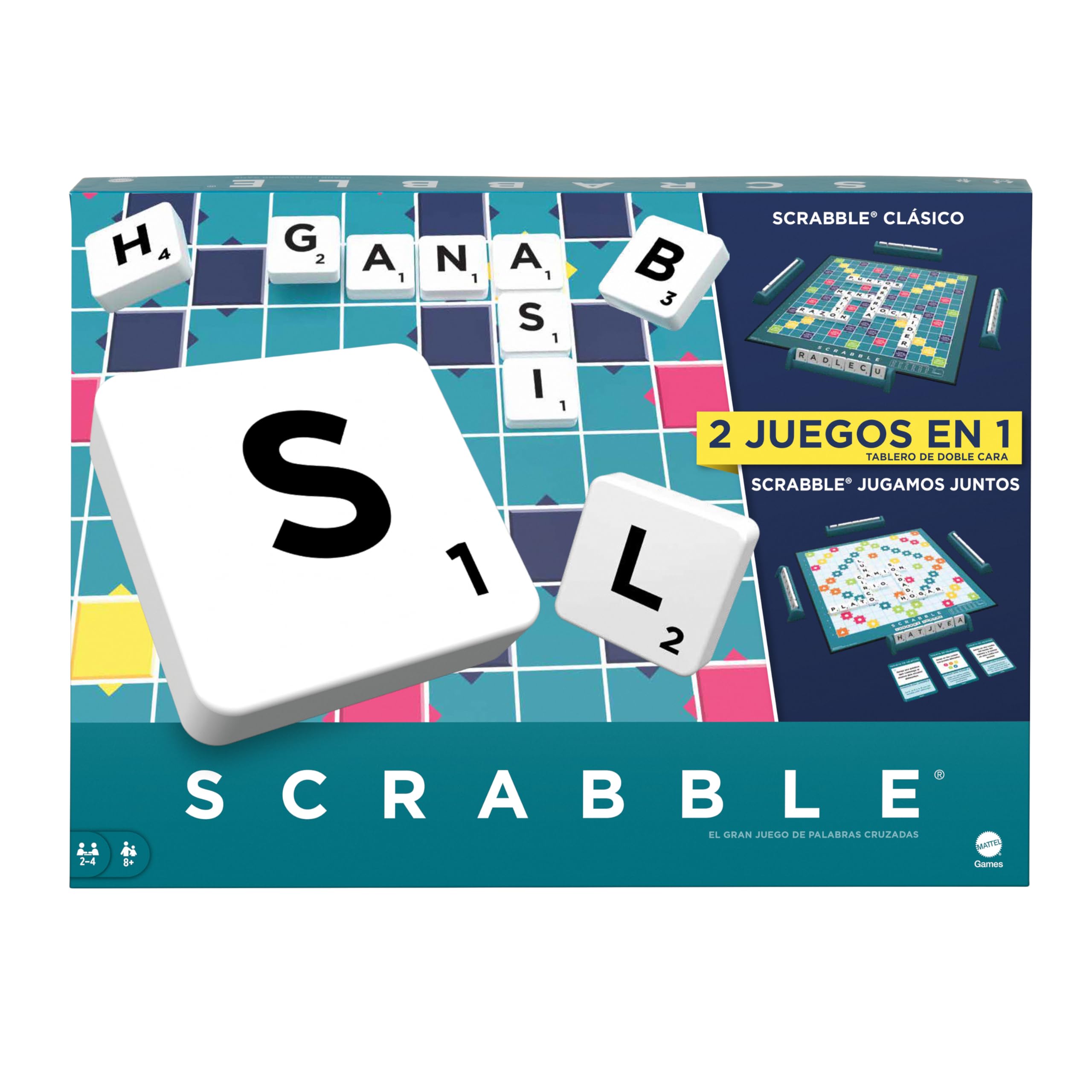 Mattel Games Scrabble, spanische Version, HXV99, Brettspiel