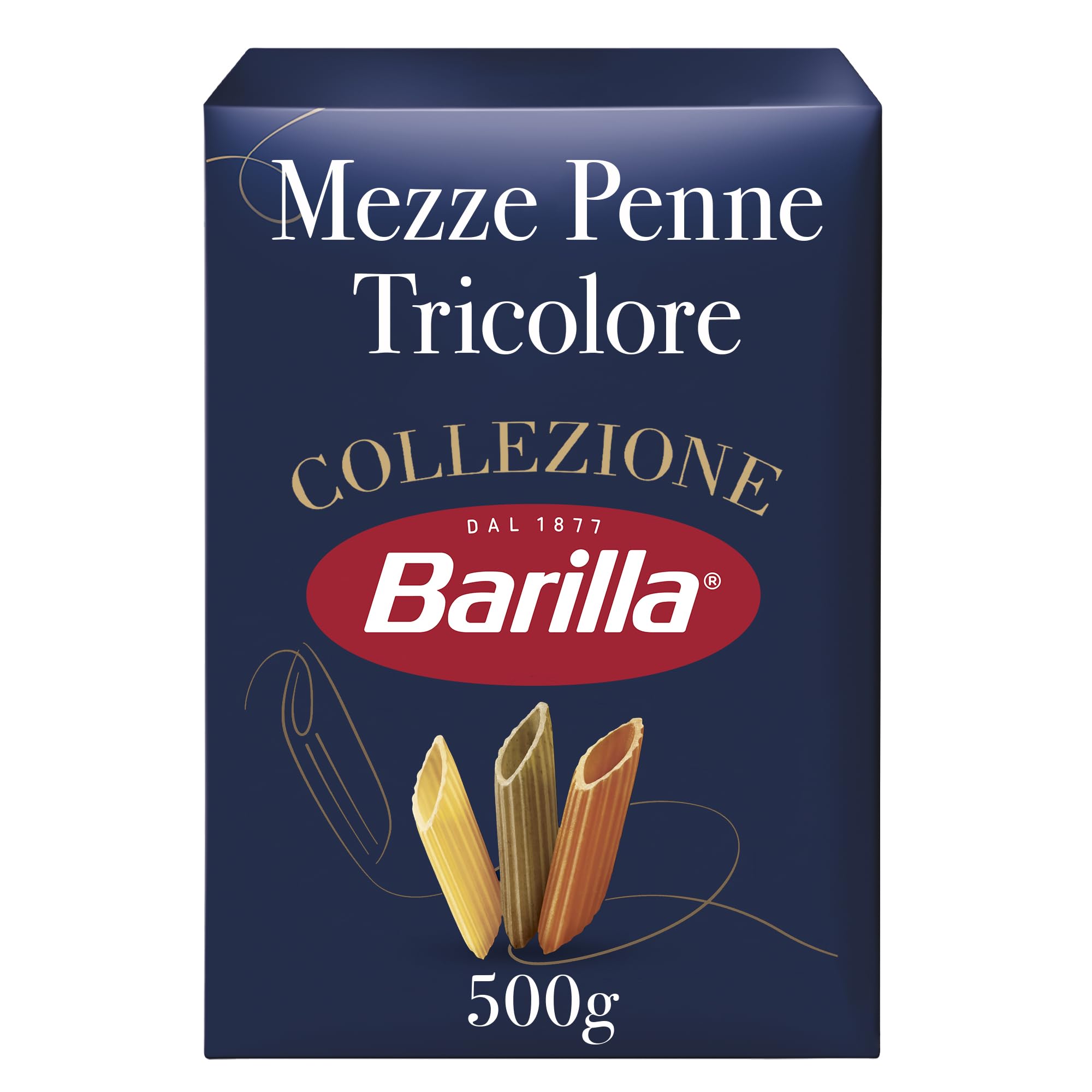 Barilla Mezze Penne Tricolore – Authentische italienische Pasta aus Hartweizengrieß
