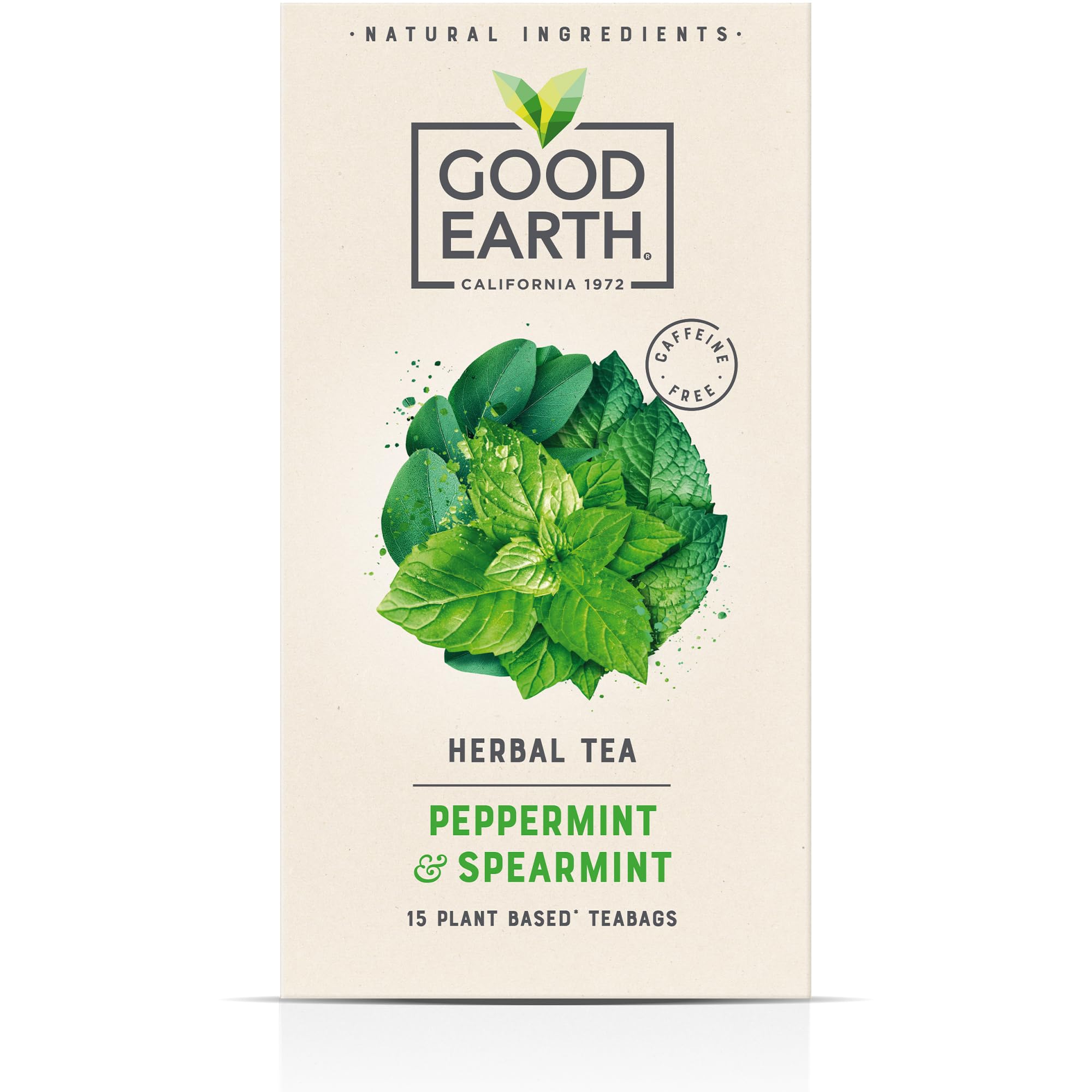 Good Earth Tea Co. – Kräuterteebeutel mit Pfefferminze und grüner Minze
