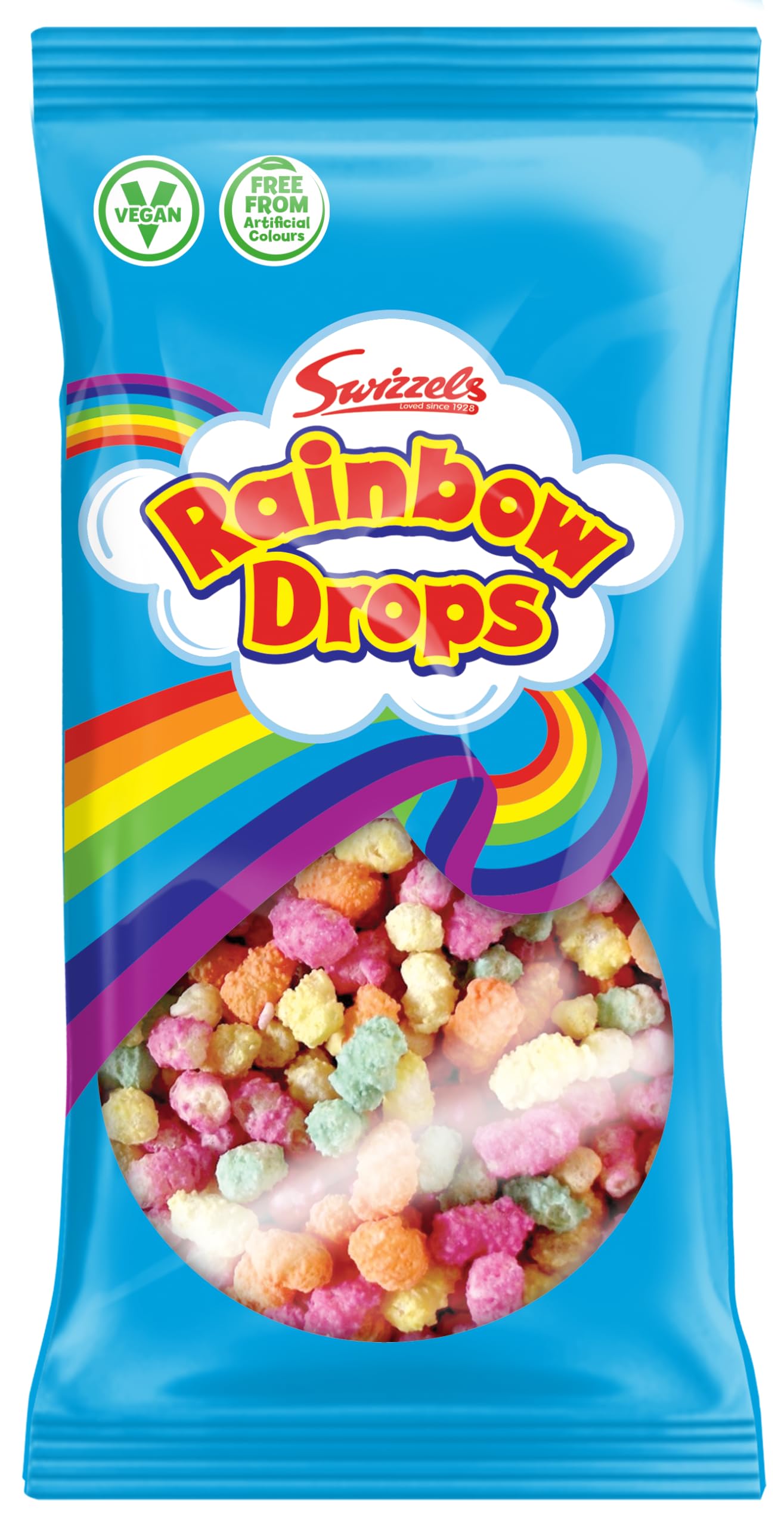 Swizzels Giant Rainbow Drops 70 g – fruchtiger, zäher Süßigkeiten-Leckerbissen