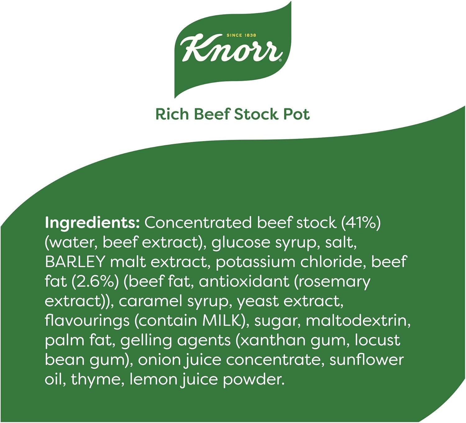 Knorr Reichhaltige Rinderbrühe glutenfrei, 8 x 28 g