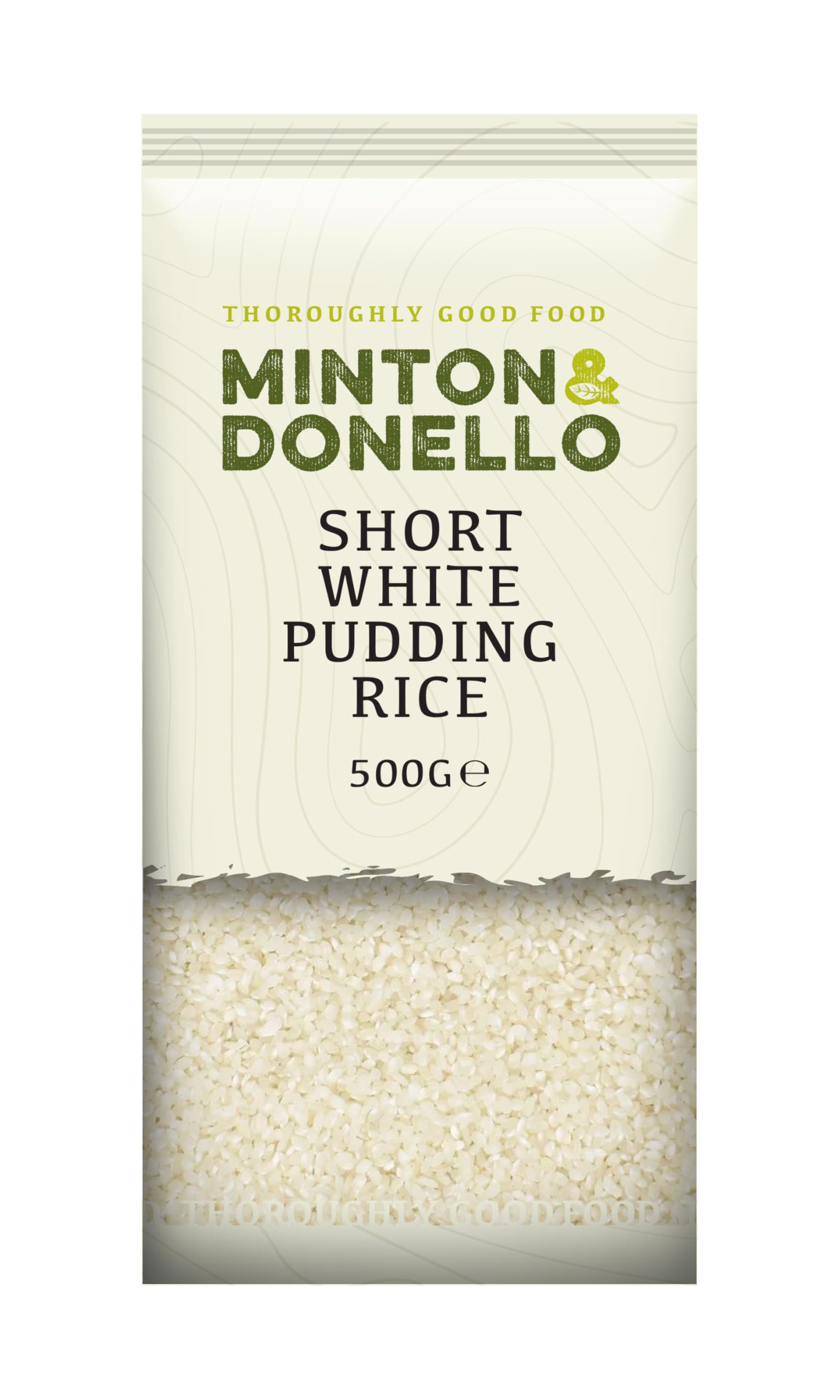 Minton & Donello Kurzer weißer Milchreis, 500 g – in Großbritannien verpackt für cremigen Milchreis