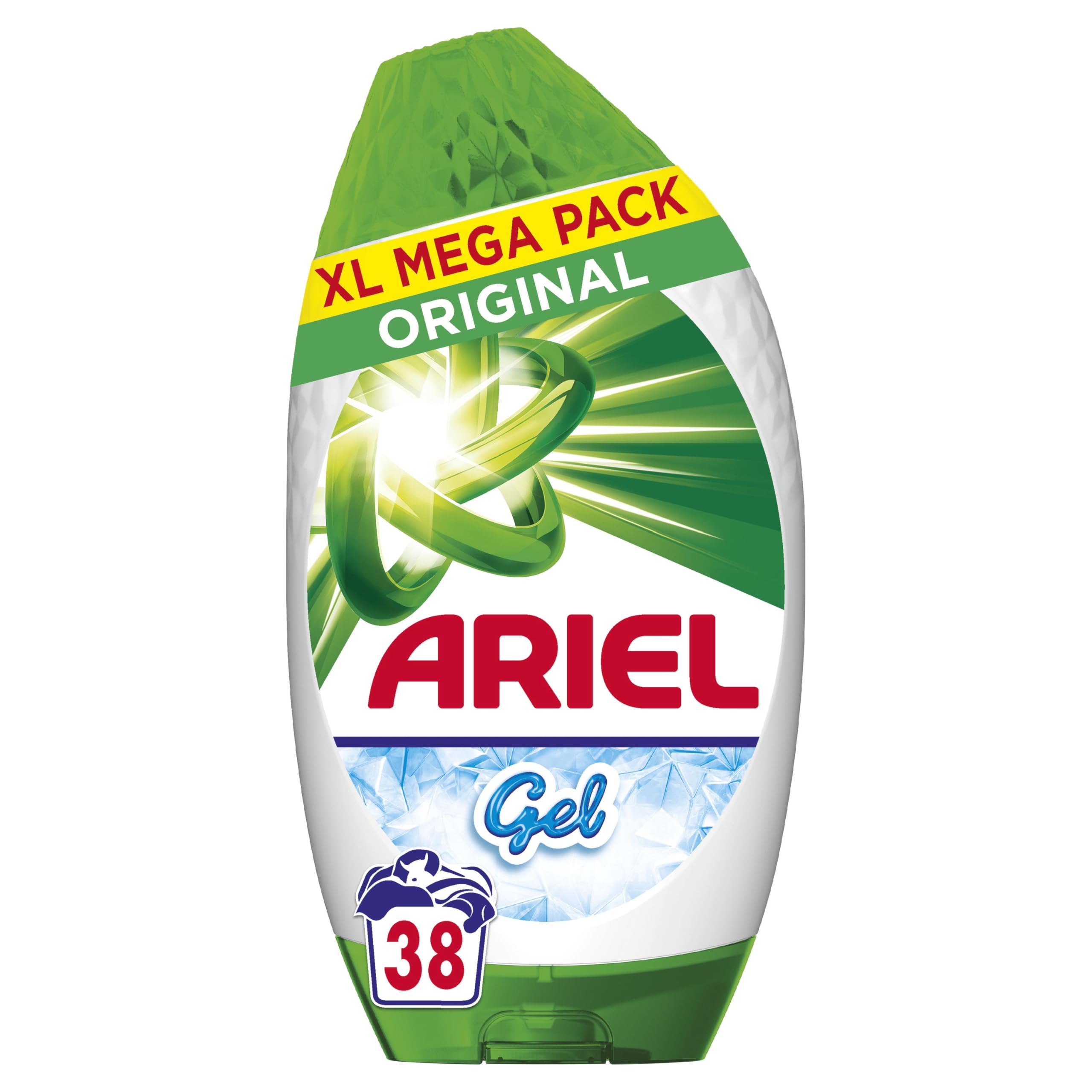 Ariel Original Waschmittel-Gel, flüssig, 38 Waschgänge, brillante Fleckenentfernung