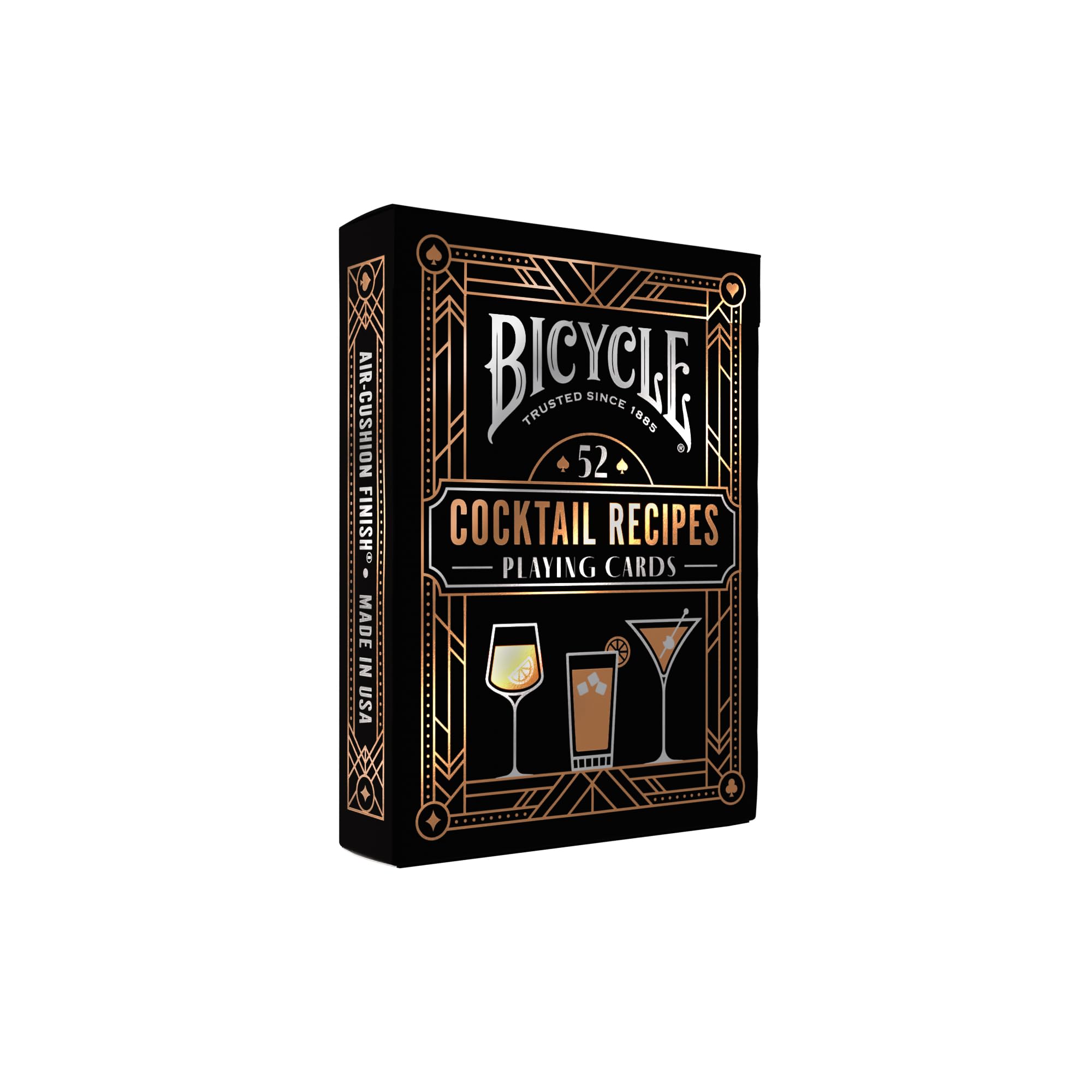 Bicycle Cocktail-Spielkartendeck mit 52 Cocktailrezepten