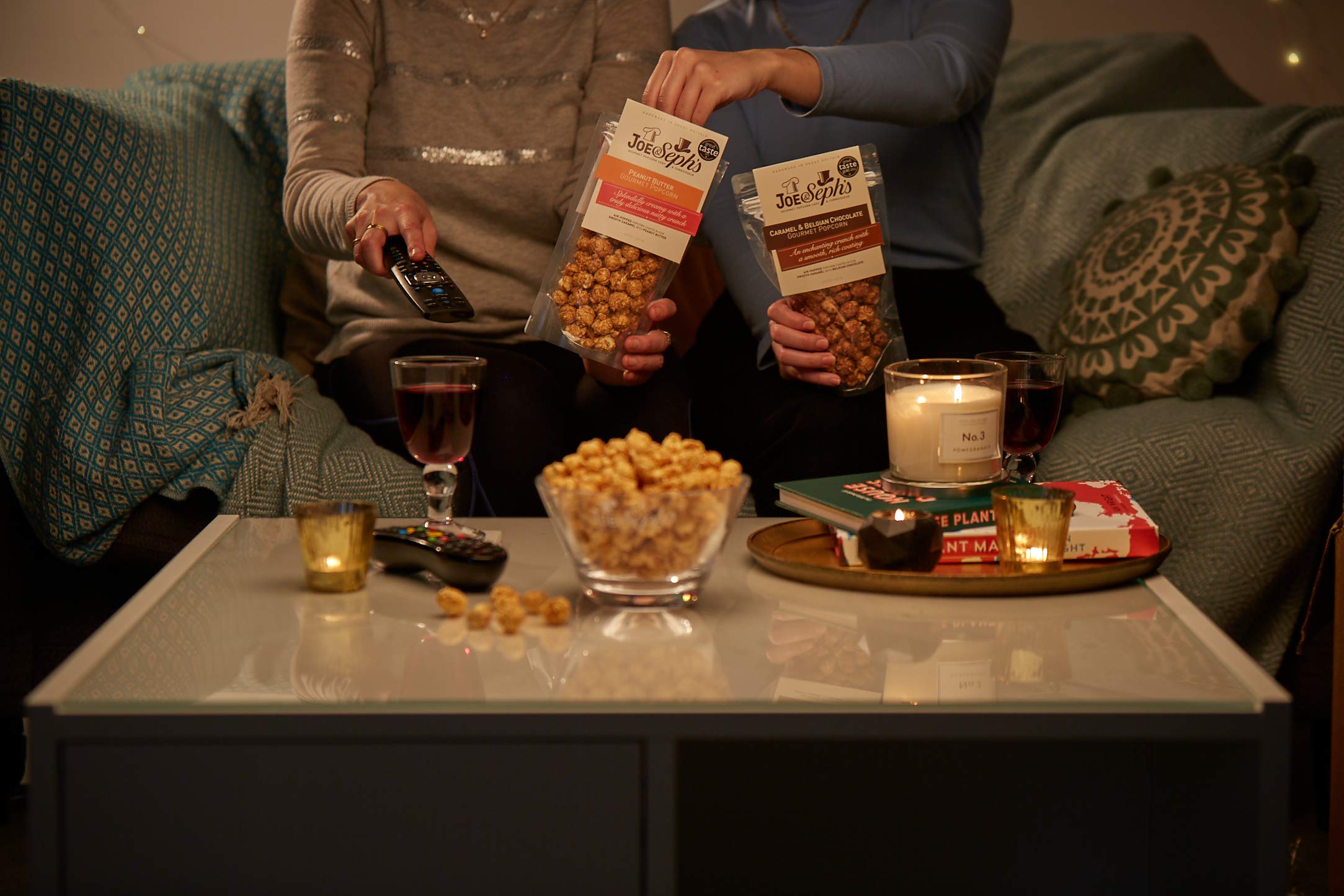 Joe & Seph's Belgisches Schokoladen-Karamell-Popcorn – Handgemachter Heißluft-Snack, 75 g