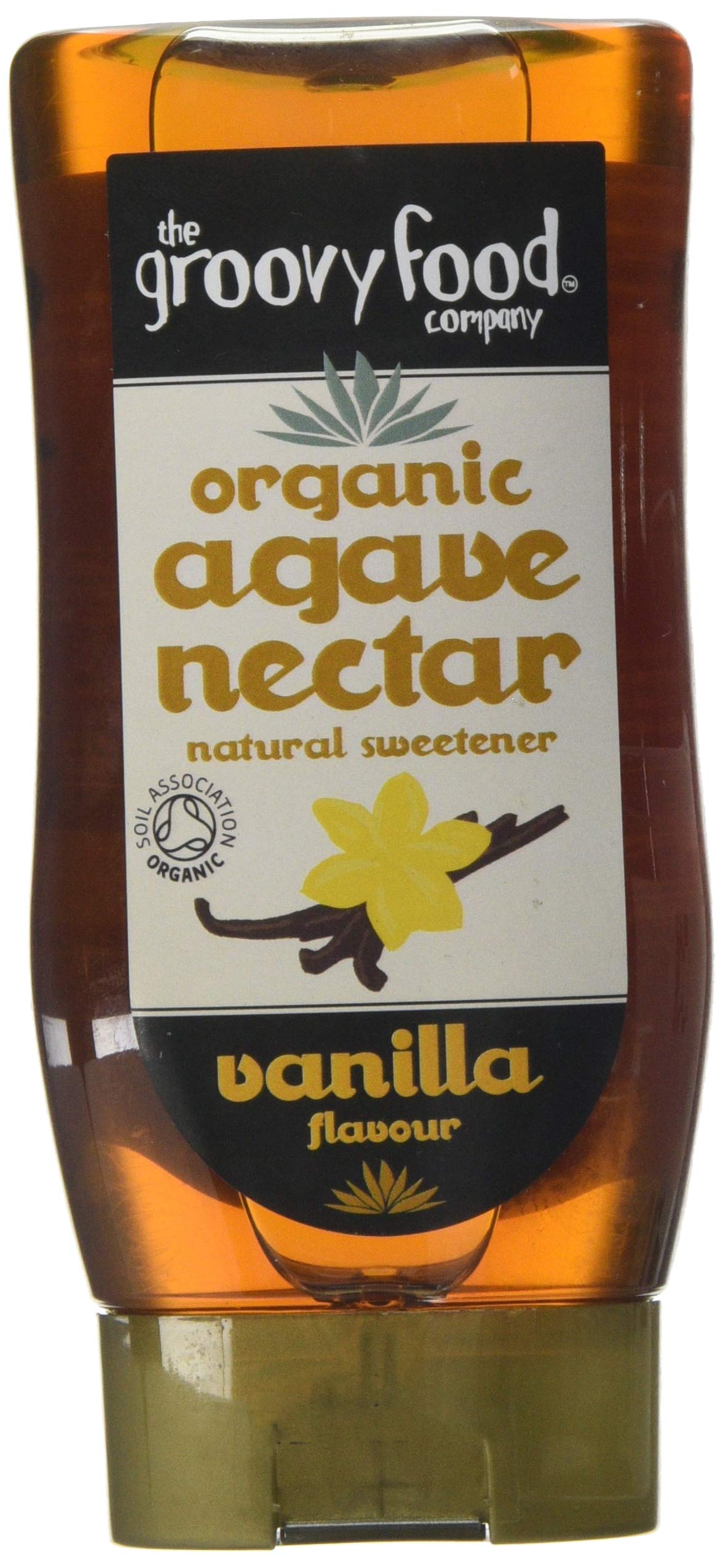 The Groovy Food Company Bio-Agavendicksaft mit Vanillegeschmack, Amber, 250 ml