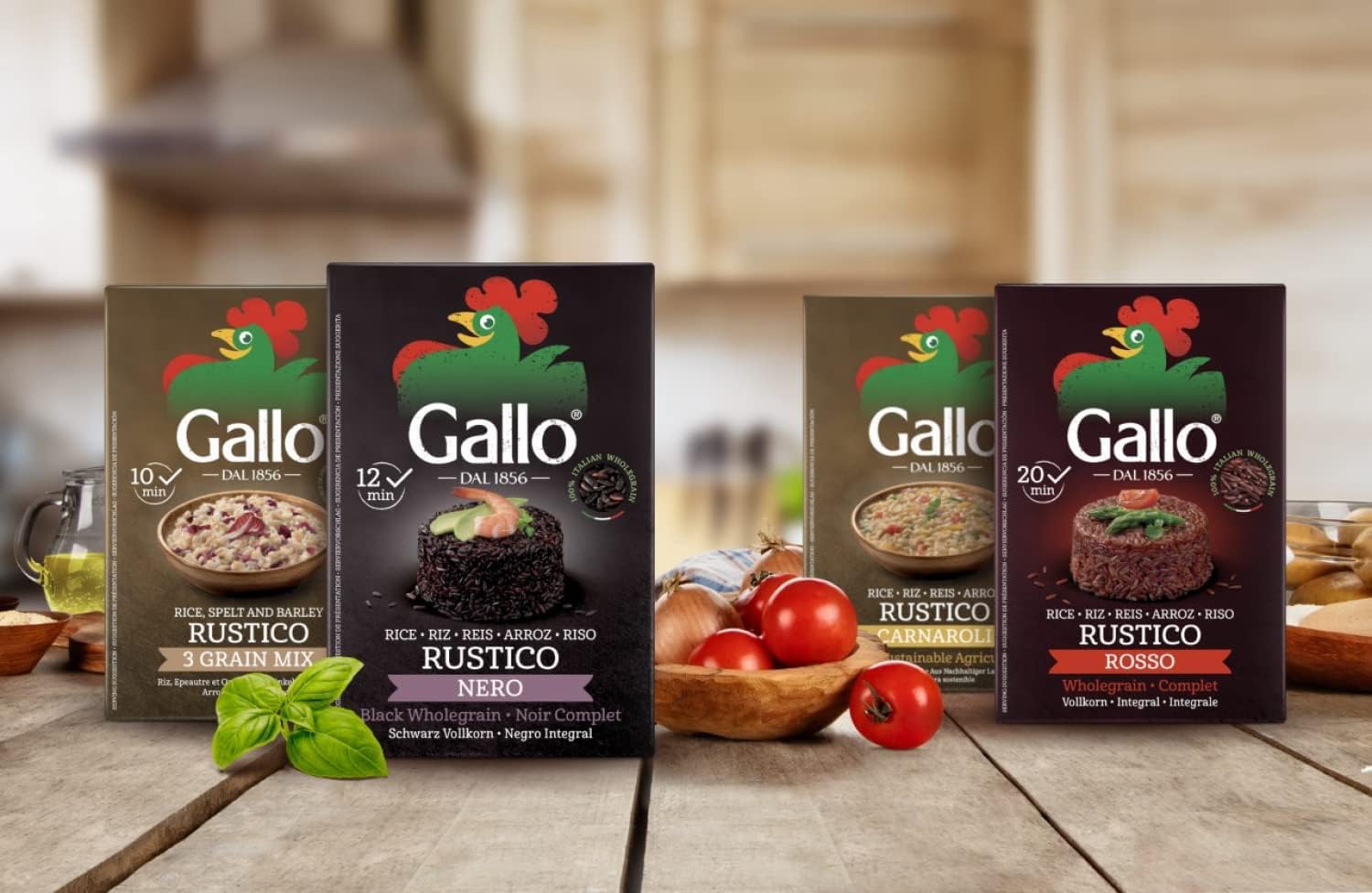 Riso Gallo Rustico Rosso Roter Vollkornreis, 500g