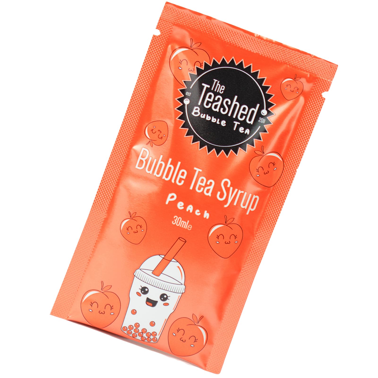 The TeaShed Peach Bubble Tea Sirup – 30 ml Fruchtsirup für selbstgemachten Bubble Tea