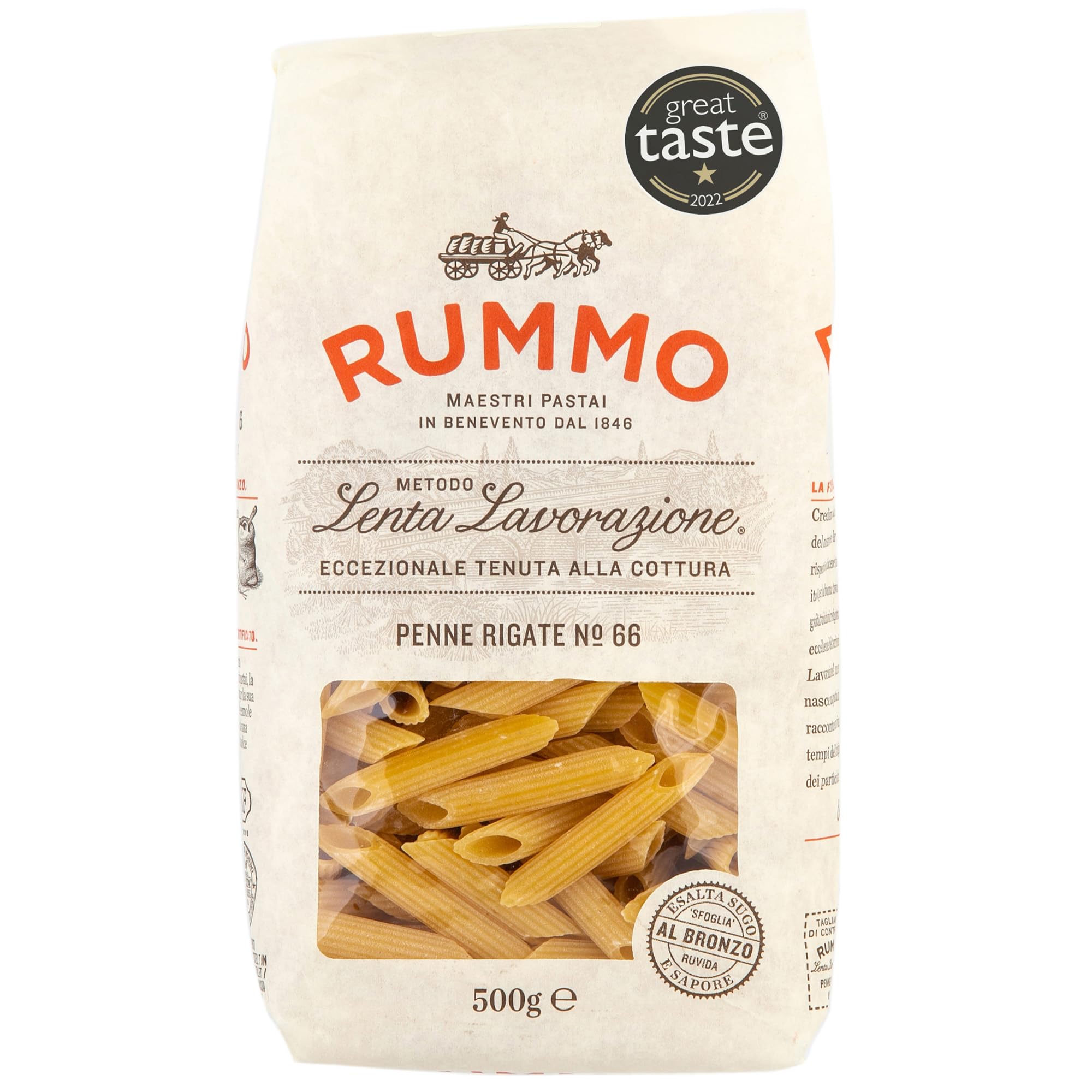 Rummo - Riffelte Penne Rigate Nr.66 Pasta 500g