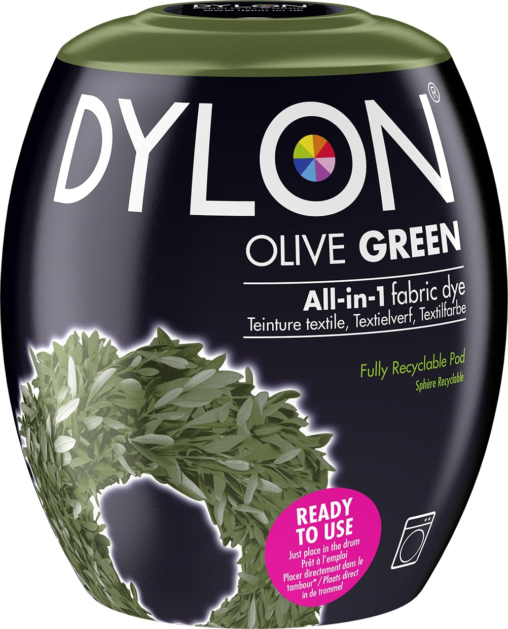 Dylon Textilfarbstoff-Pod für Waschmaschinen – Olivgrün, 350 g