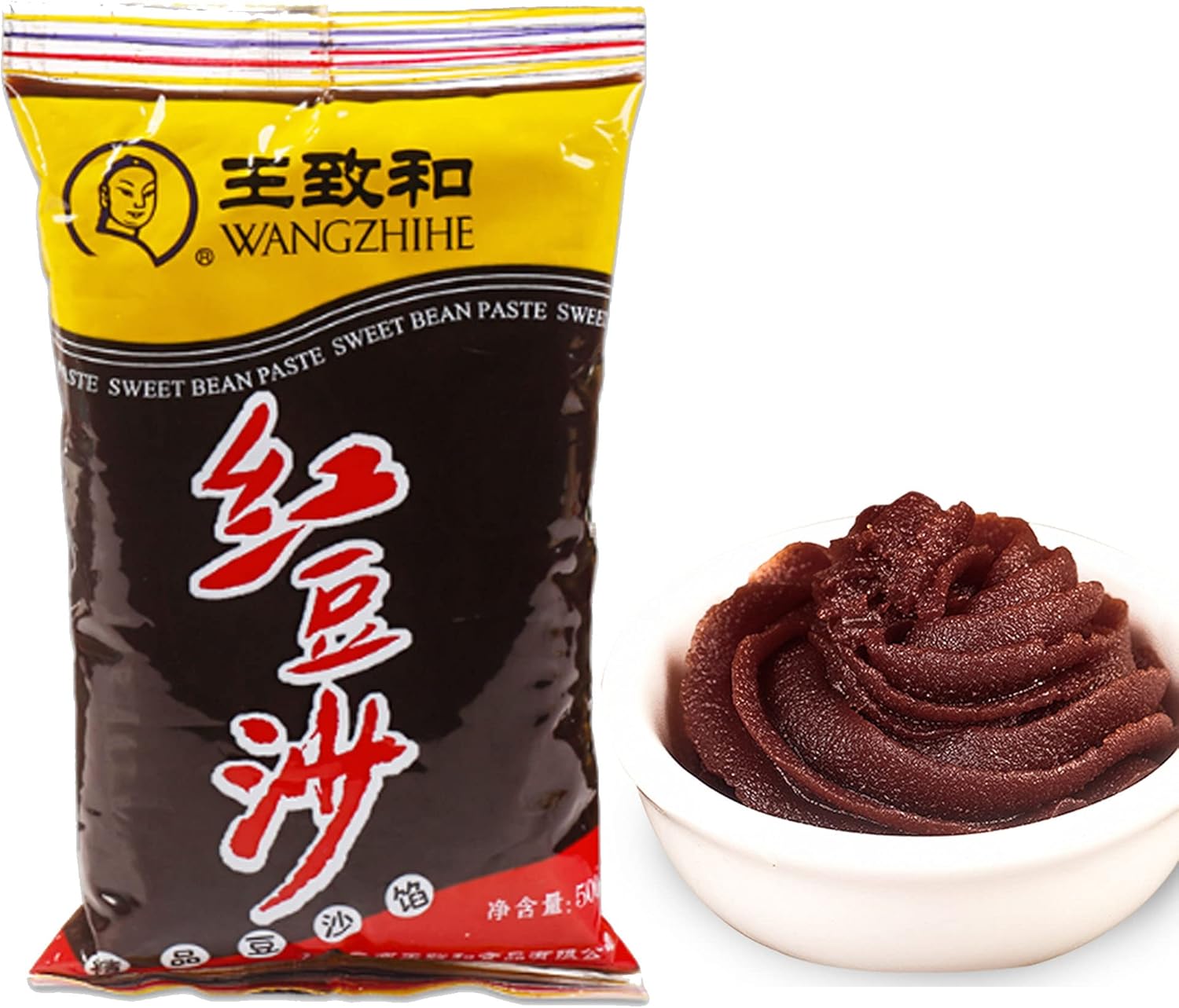 Wangzhihe Süße rote Bohnenpaste 500 g - Braun