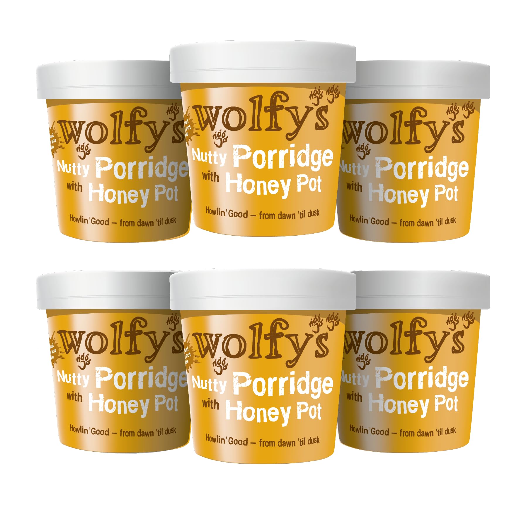 Wolfy's Nussbrei mit Honigtopf, 6 x 90g