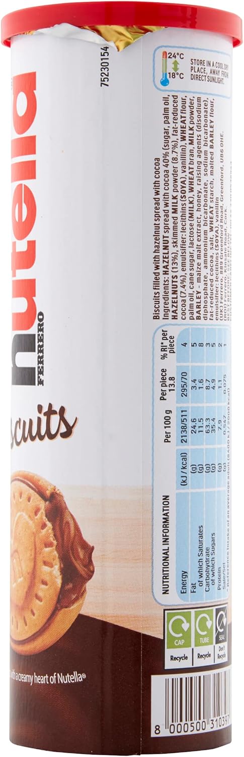 Nutella - Schokoladenkekse mit cremiger Haselnussfüllung, 166g