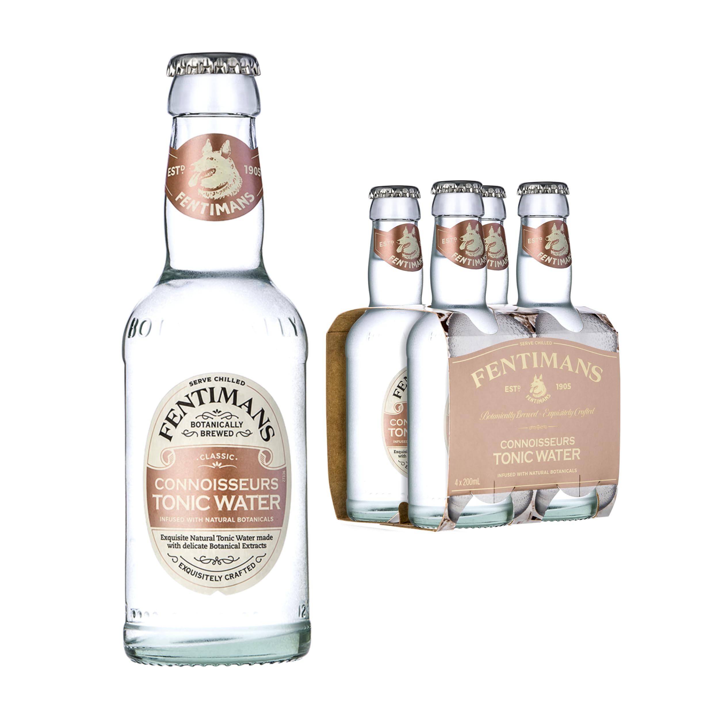 Fentimans Connoisseurs Tonic Water – Botanisch gebraut mit natürlichen Pflanzenstoffen und Chinin