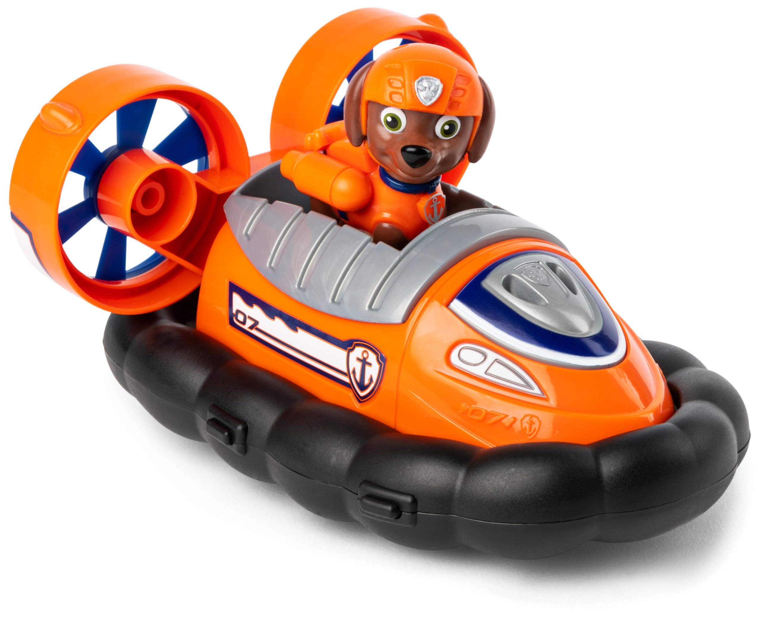 Paw Patrol Zumas Luftkissenfahrzeug – Spielzeugfahrzeug mit Actionfigur zum Sammeln für Kinder ab 3 Jahren