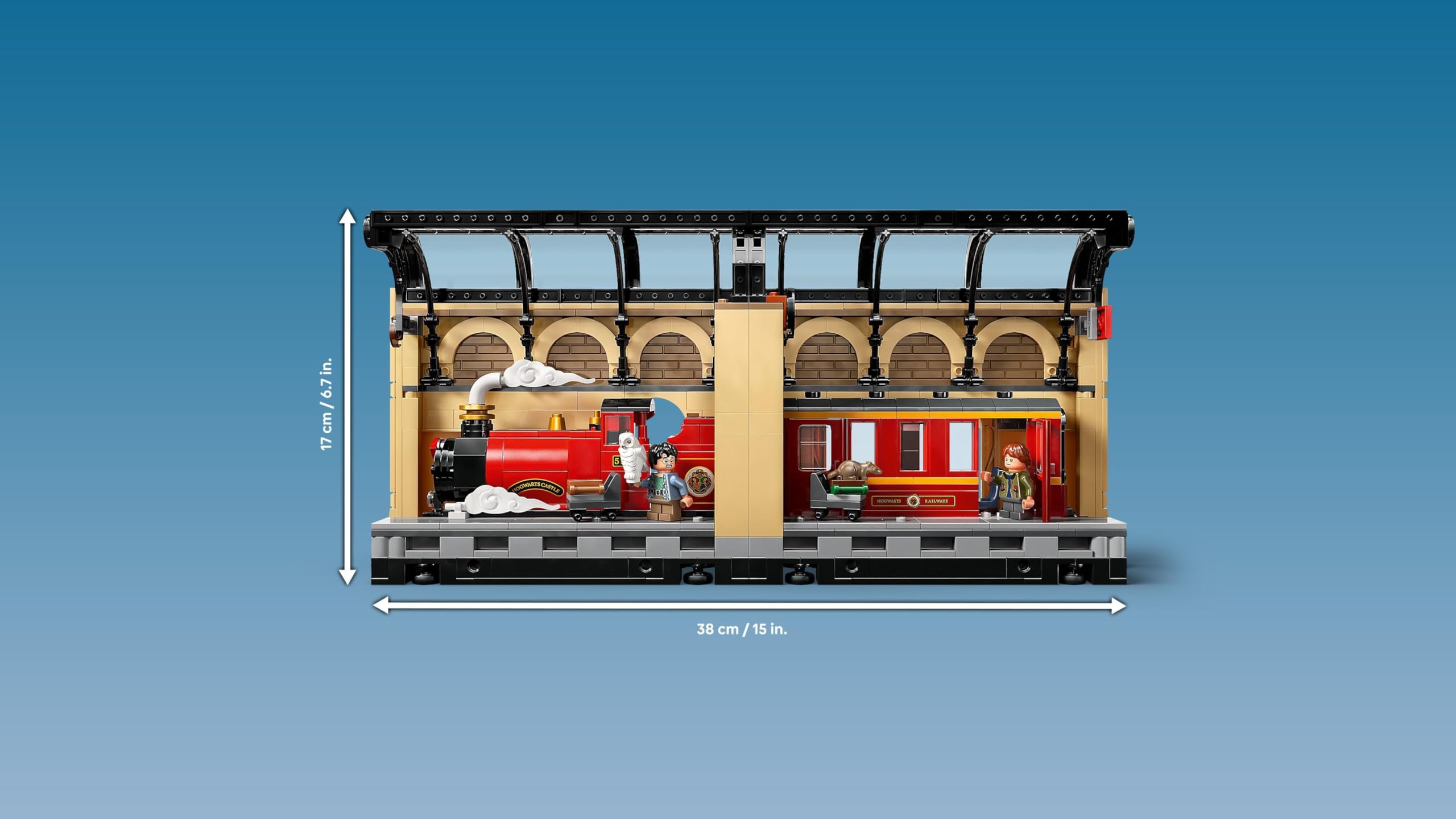 LEGO Harry Potter Book Nook: Hogwarts Express Set mit Eisenbahnspielzeug und 4 Minifiguren – 10+