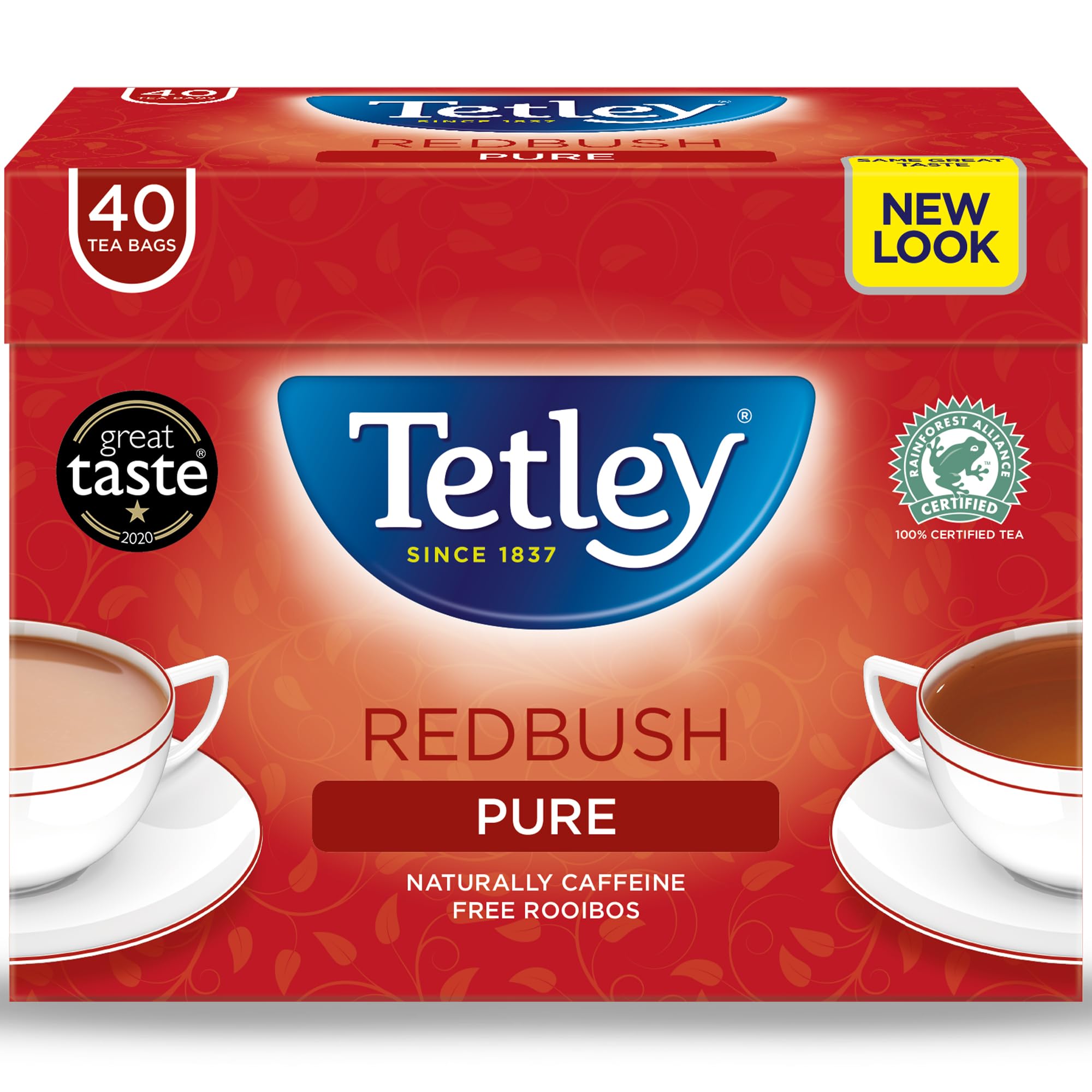 Tetley Vanille Redbush Pure 40 Teebeutel
