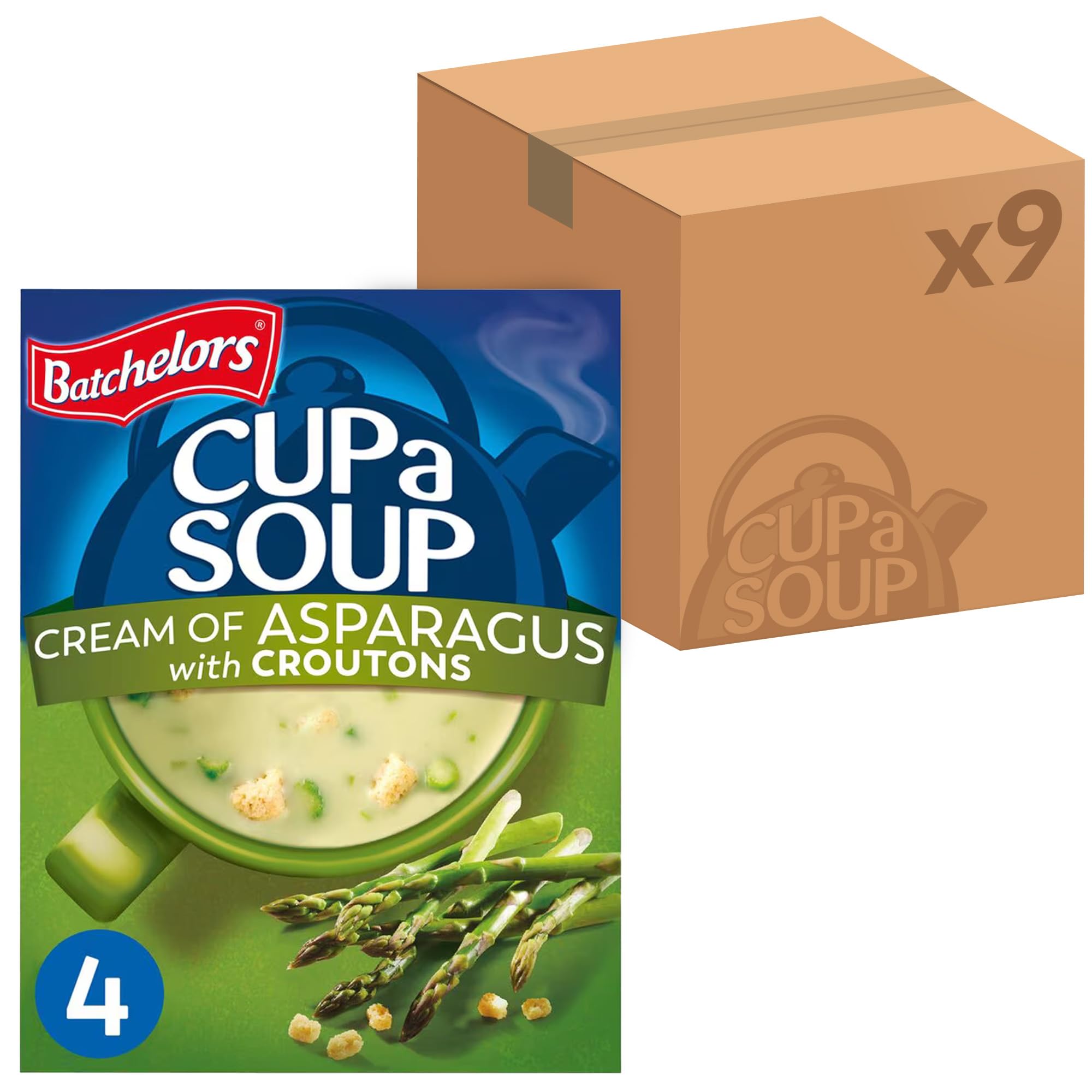 Batchelors Cup a Soup – Spargelcreme mit Croutons, Instant-Suppenbeutel