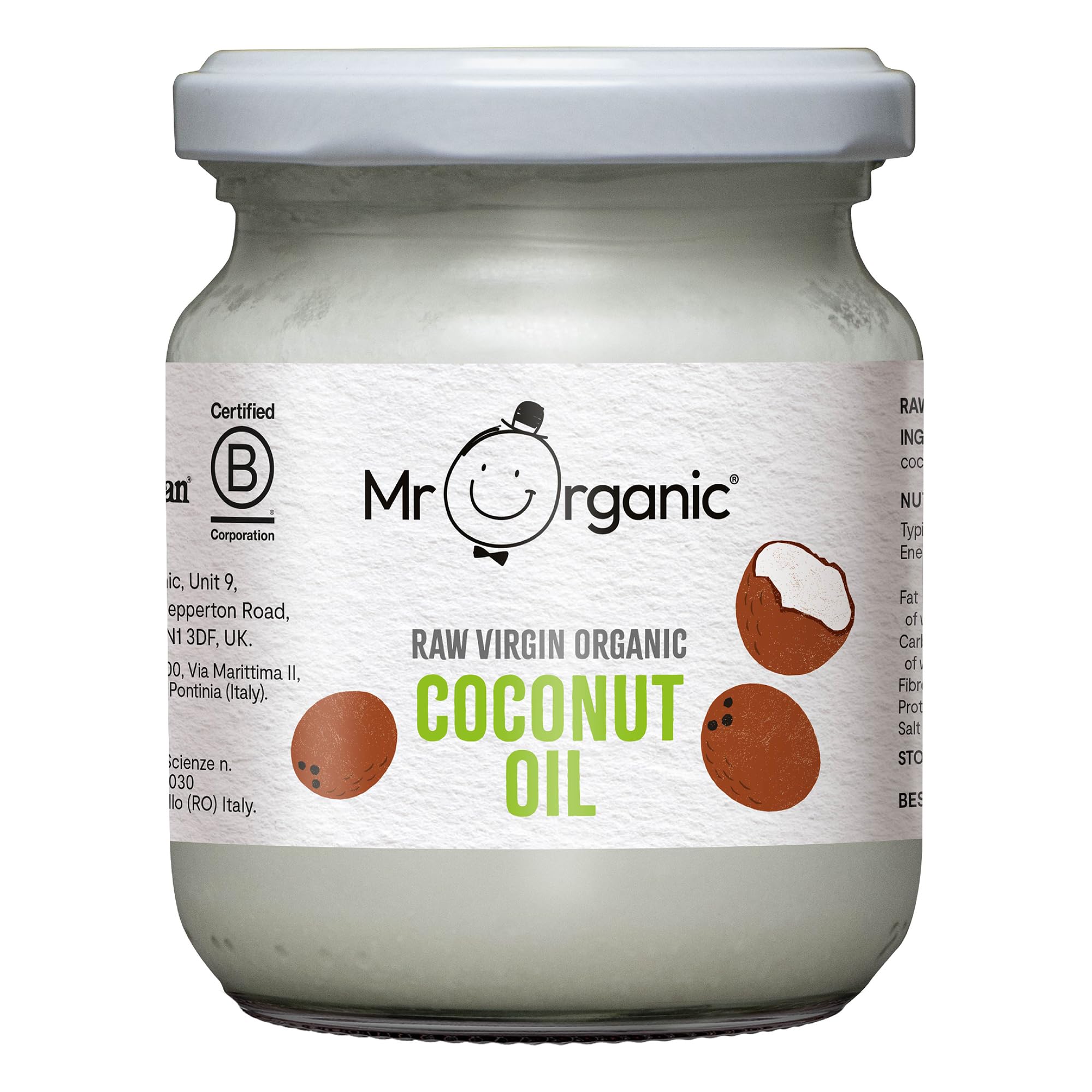 Mr Organic – Rohes natives Kokosöl (200 ml)