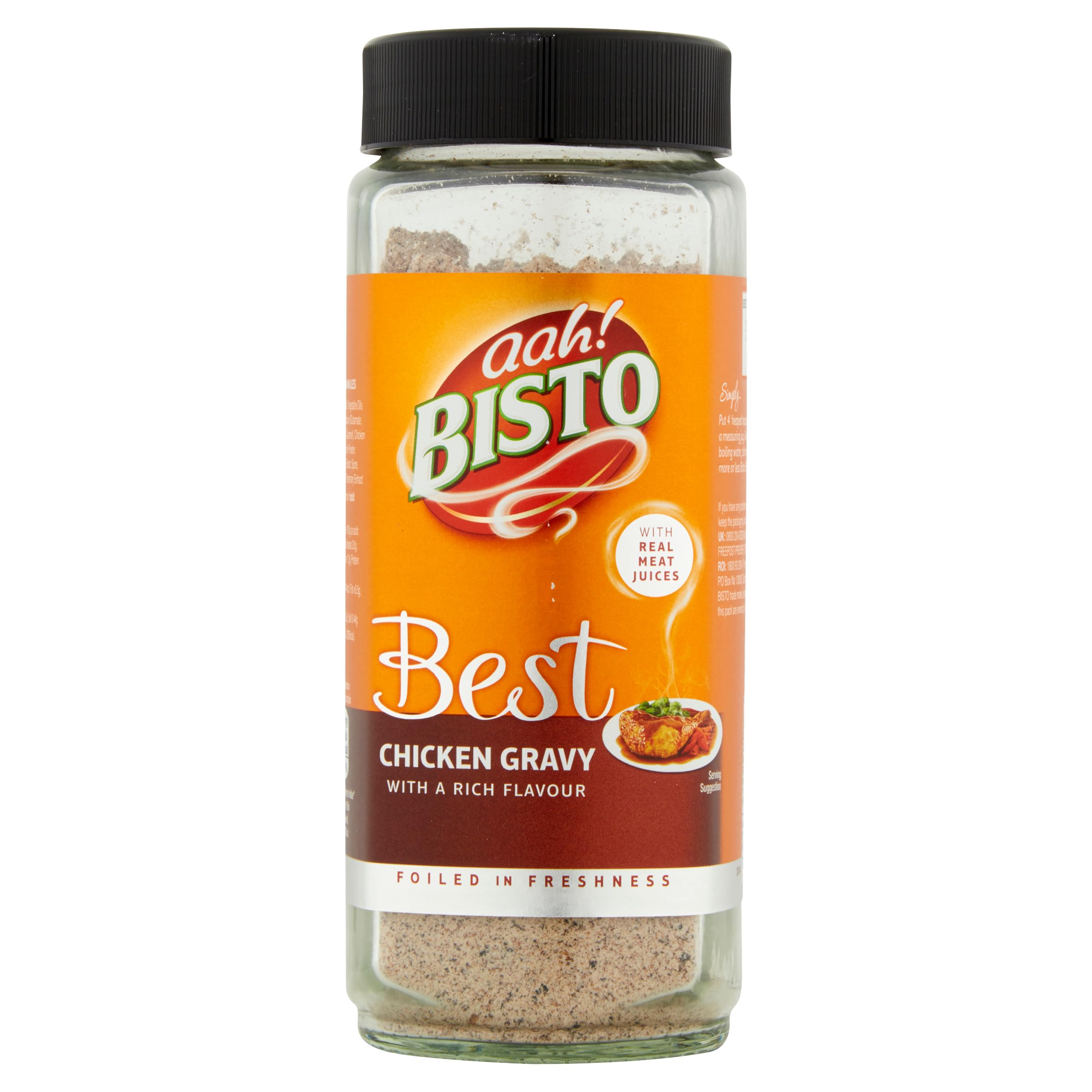 Bisto – Bestes Hühnersoßengranulat mit echtem Fleischsaft, 390-g-Glas