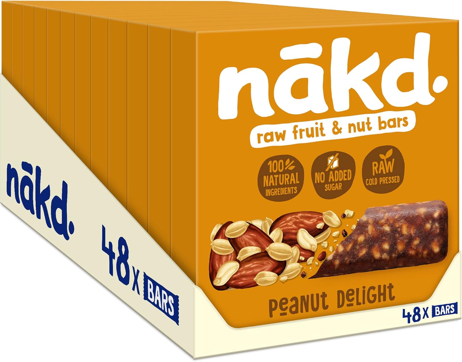 Nakd Peanut Delight Natürliche Frucht- und Nussriegel – Vegan, Glutenfrei, Ohne Zuckerzusatz