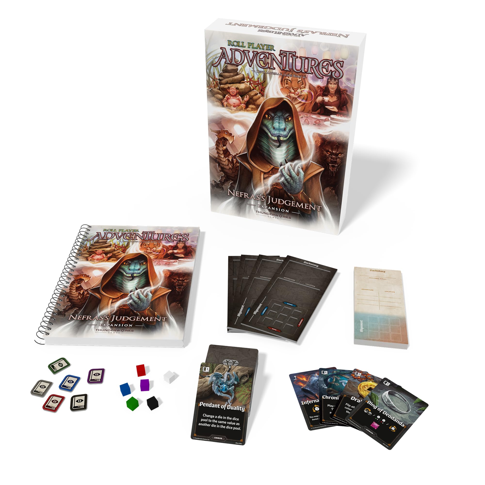 Thunderworks Games Roll Player Adventures: Nefras's Judgement Brettspiel-Erweiterung