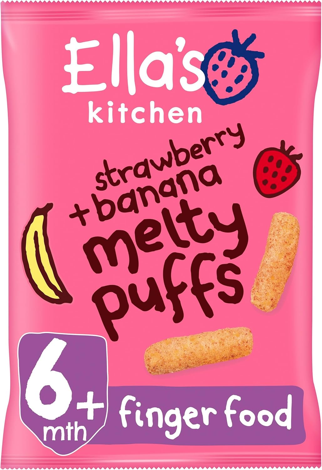 Ella's Kitchen - Bio-Erdbeeren- und Bananen-Puffs 20 g