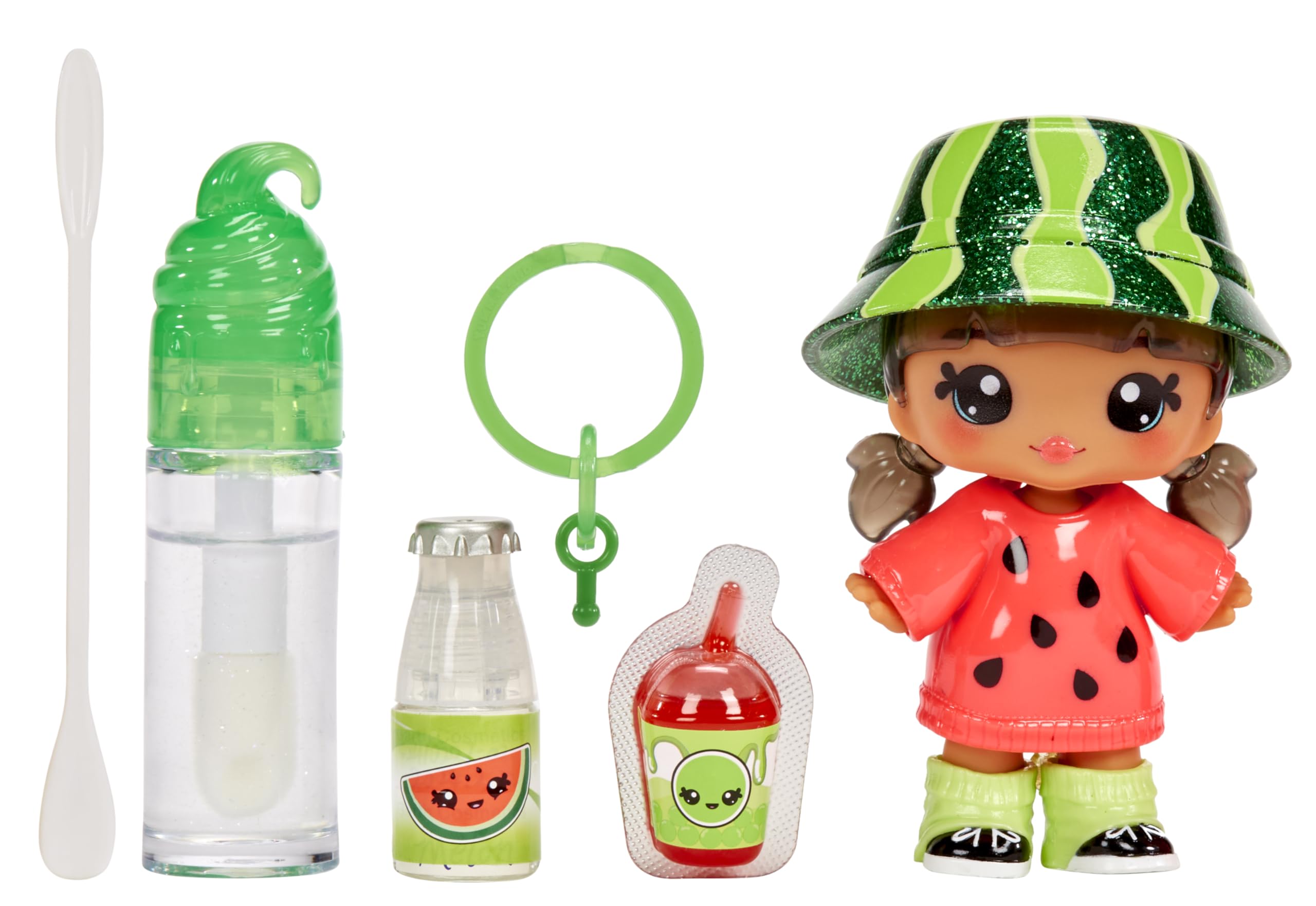 Yummiland Maya Wassermelonenpuppe – Duftendes DIY-Lipgloss-Set für Kinder ab 4 Jahren