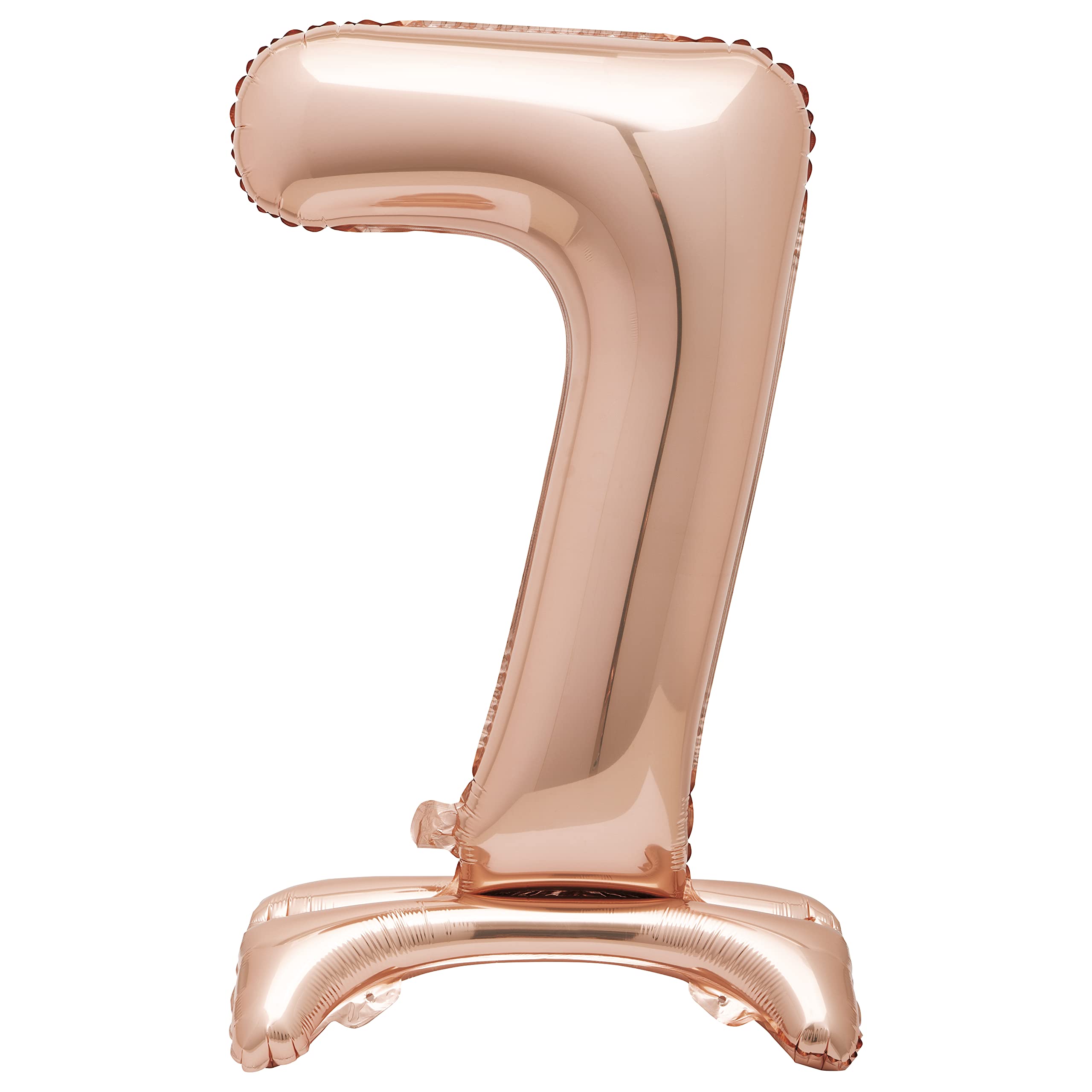 Roségoldener Folienballon mit der Zahl 7 (76 cm) – Elegante Meilenstein-Partydekoration