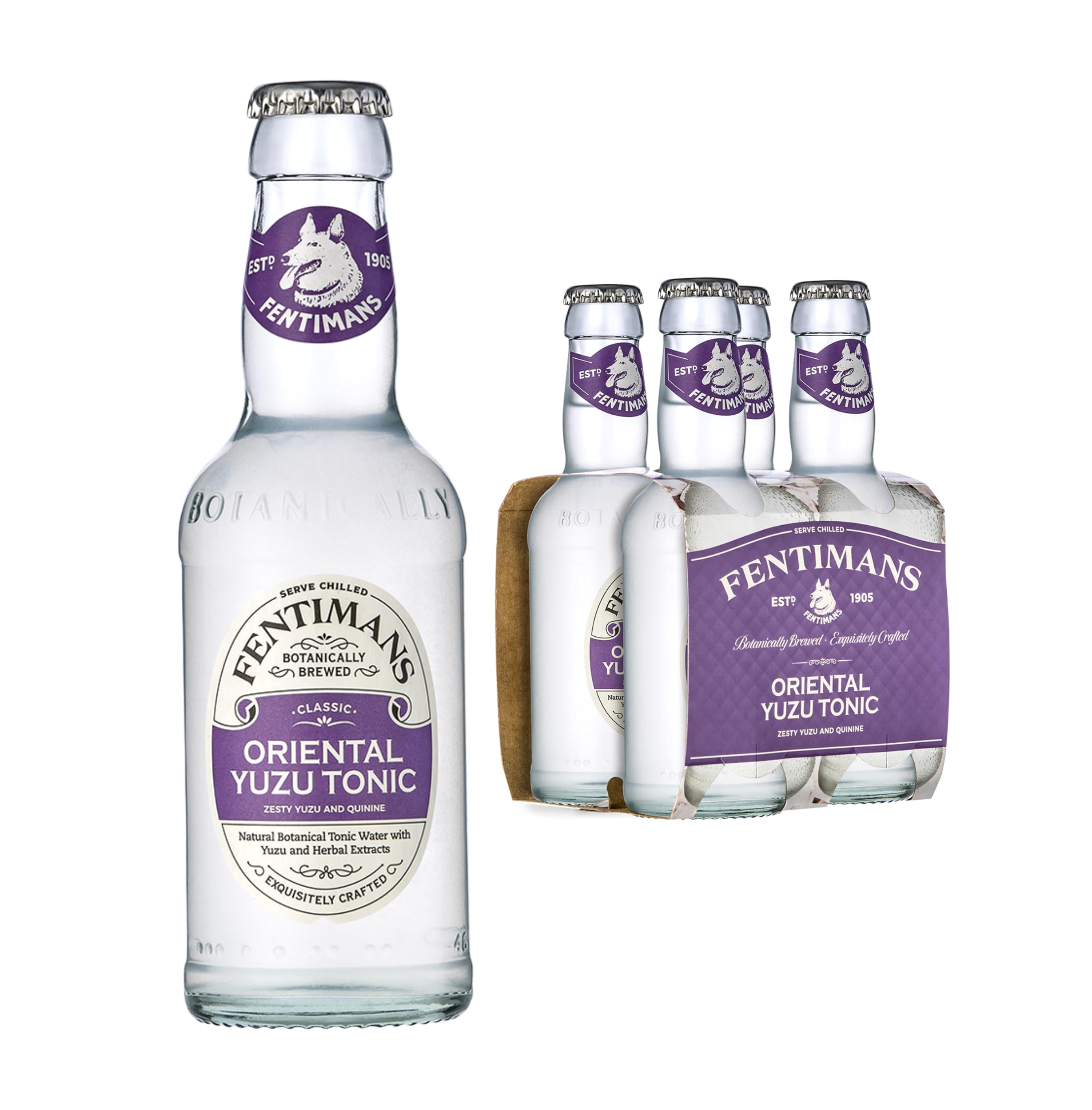 Fentimans - Orientalisches Yuzu-Tonic-Wasser, botanisch gebraut, Mixer