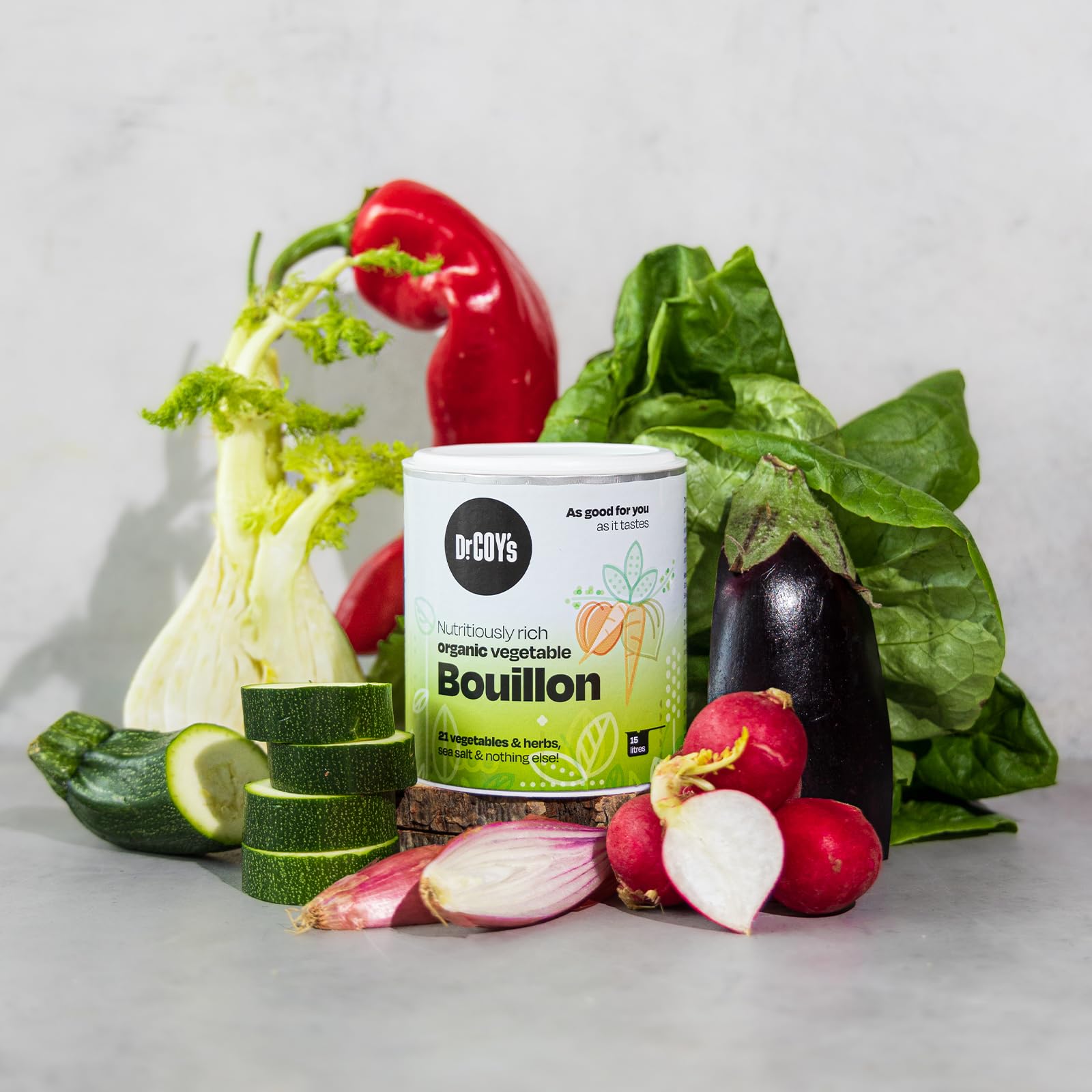 Dr. Coy's Bio Gemüsebrühe Pulver 150g - Vegane, glutenfreie Brühe