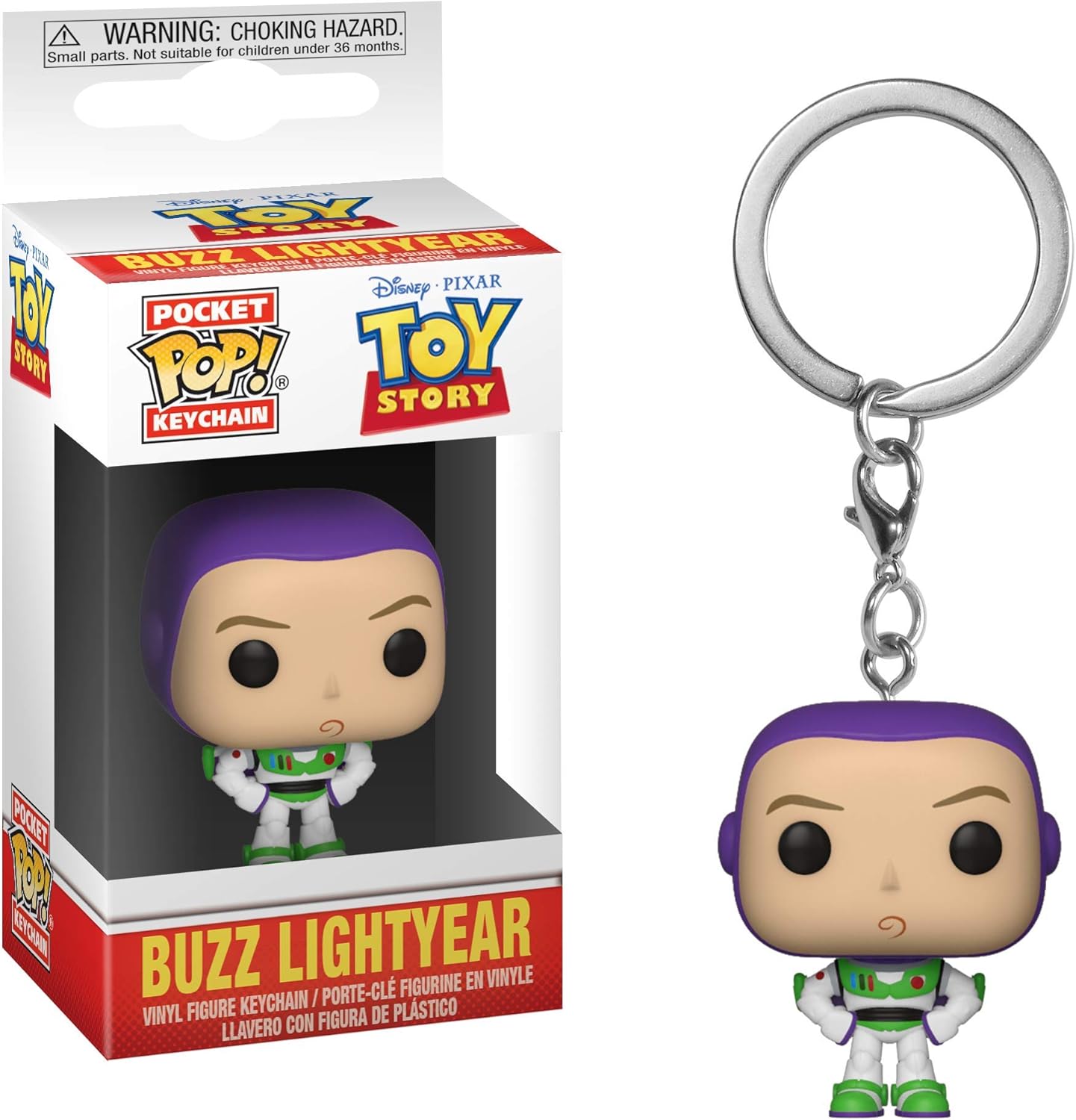 Funko Pop! Schlüsselanhänger - Buzz Lightyear Vinyl Figur (37019)