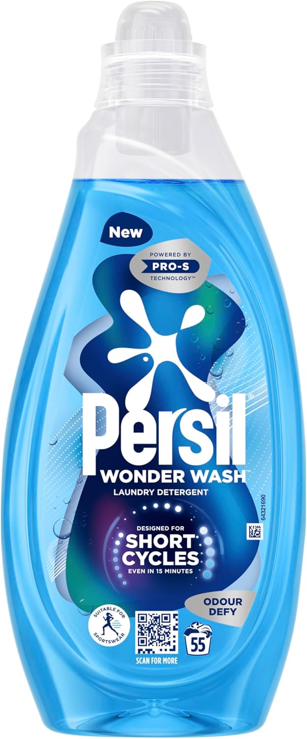 Persil Wonder Wash Odour Defy Bio Flüssigwaschmittel 1,485 l (55 Wäschen)