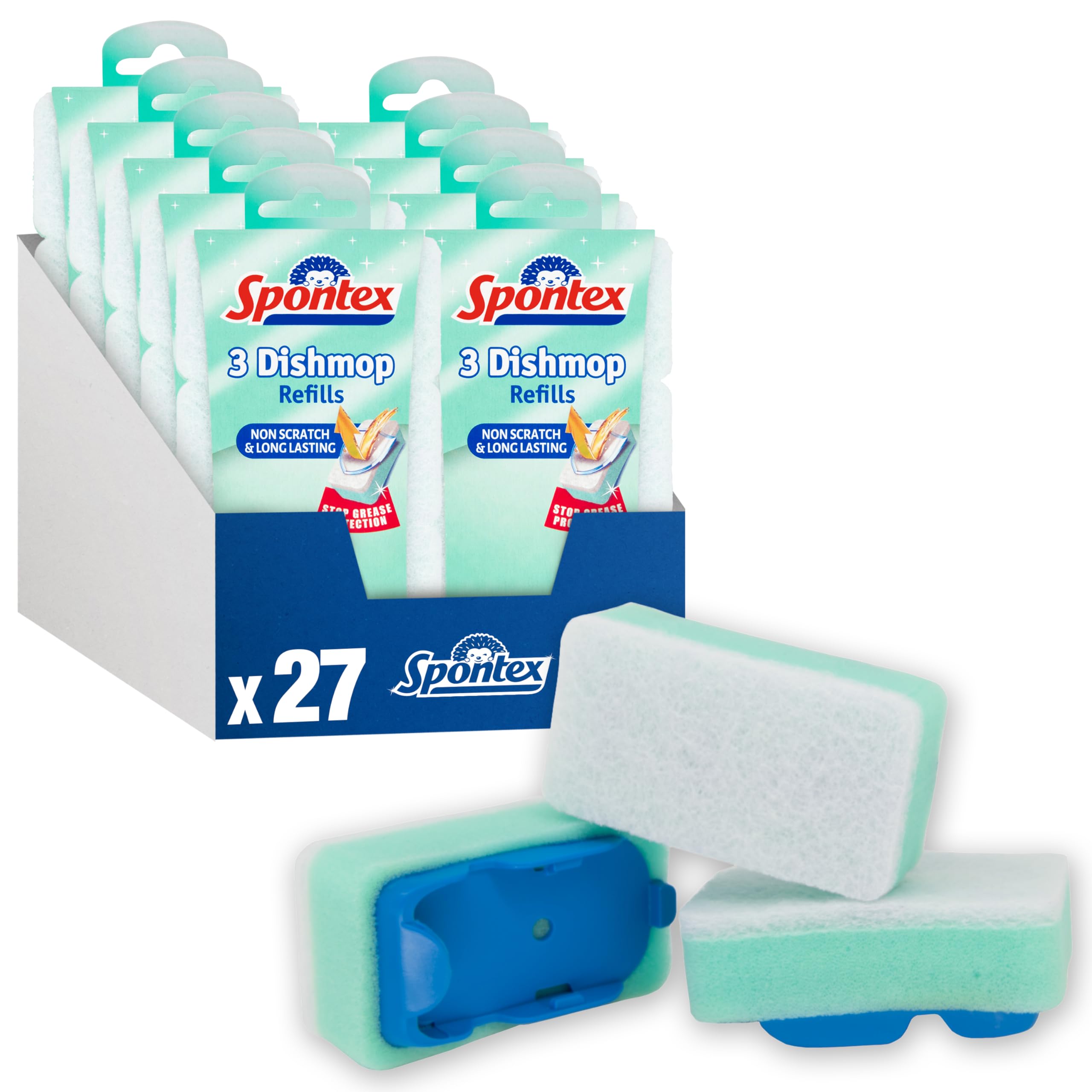 Spontex Dishmop Refills – kratzfeste Ersatzschwammköpfe