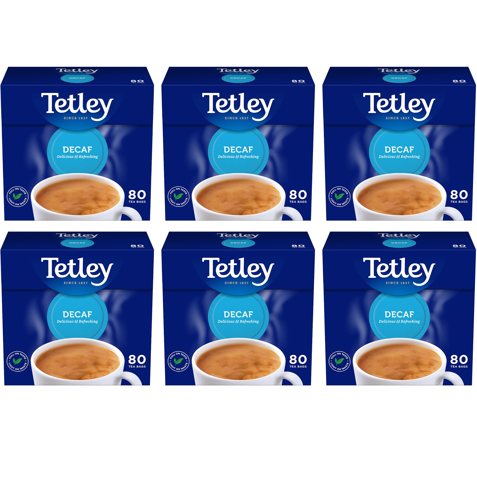 Tetley Everyday Original Decaf Schwarzteebeutel – Sanfte entkoffeinierte Mischung, 1,5 kg