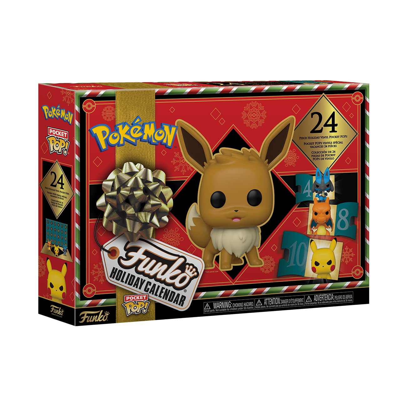 Funko Pocket Pop! Pokémon 24-Day Advent Calendar - Multicolor Collectible Figures