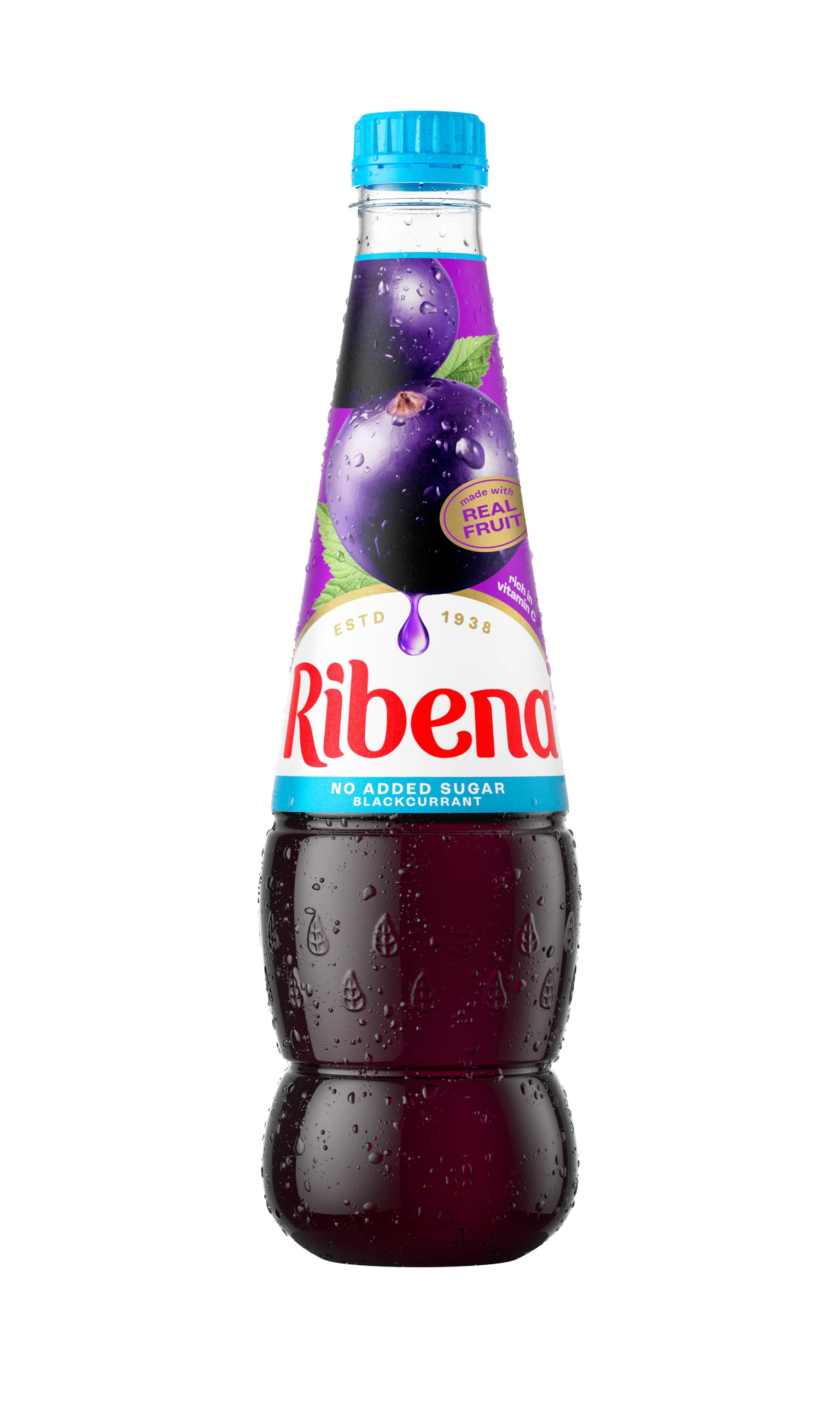 Ribena Schwarzer Johannisbeersaft ohne Zuckerzusatz, 850 ml – Echter britischer Schwarzer Johannisbeersaft