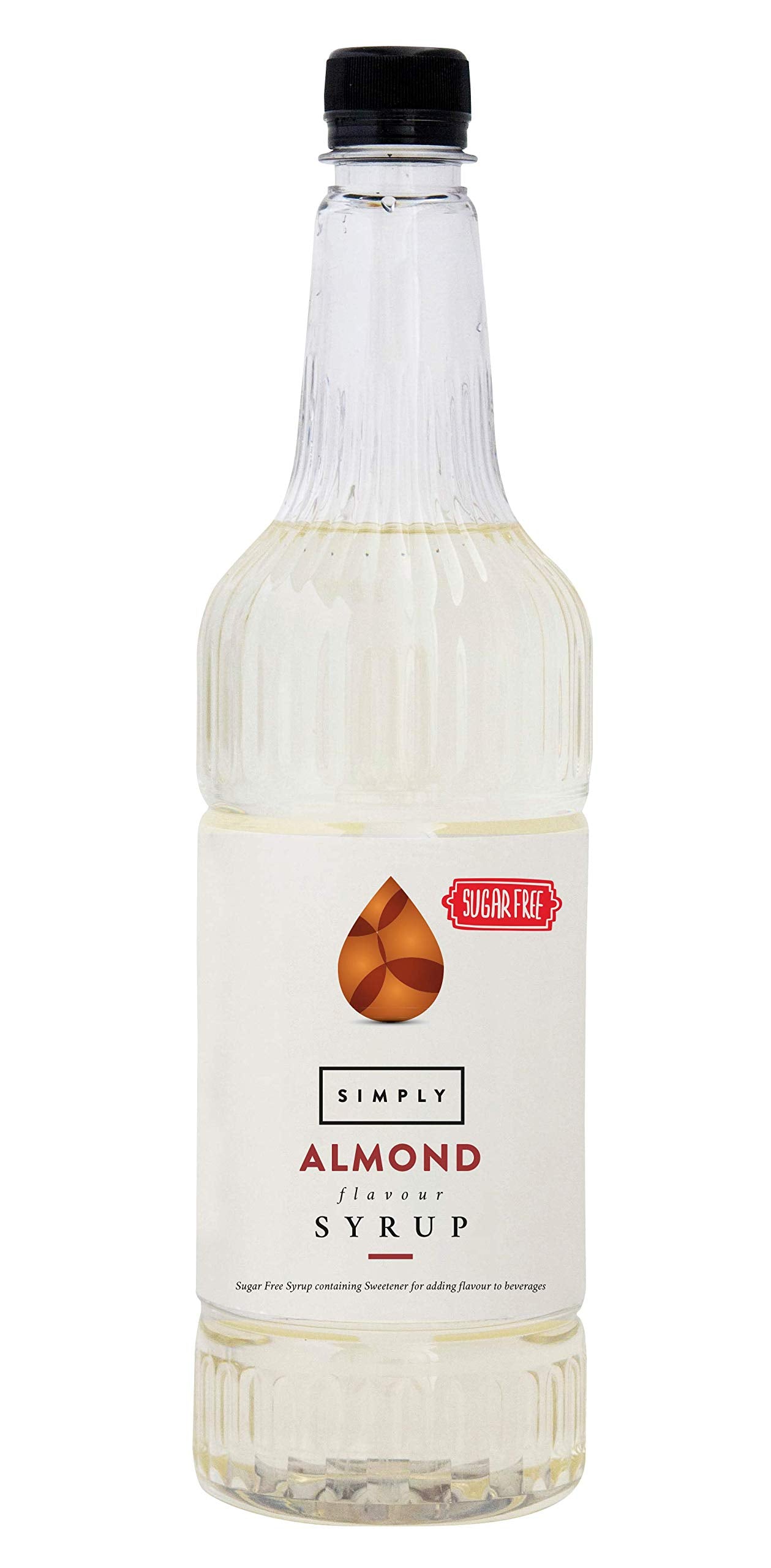 Simply – Zuckerfreier Mandelsirup, kalorienarm, veganer und nussfreier aromatisierter Sirup