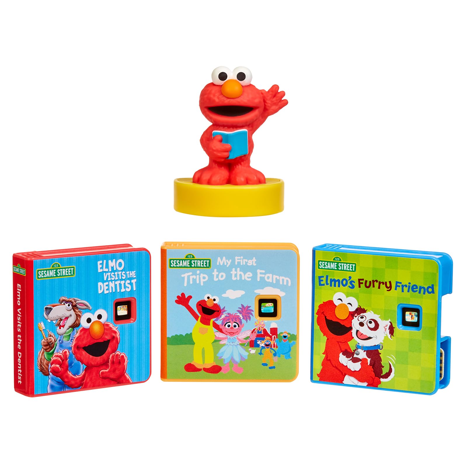 Little Tikes Story Dream Machine Sesamstraße-Elmo-Kollektion – 3 Bücher und 1 Audiofigur für Kinder ab 3 Jahren
