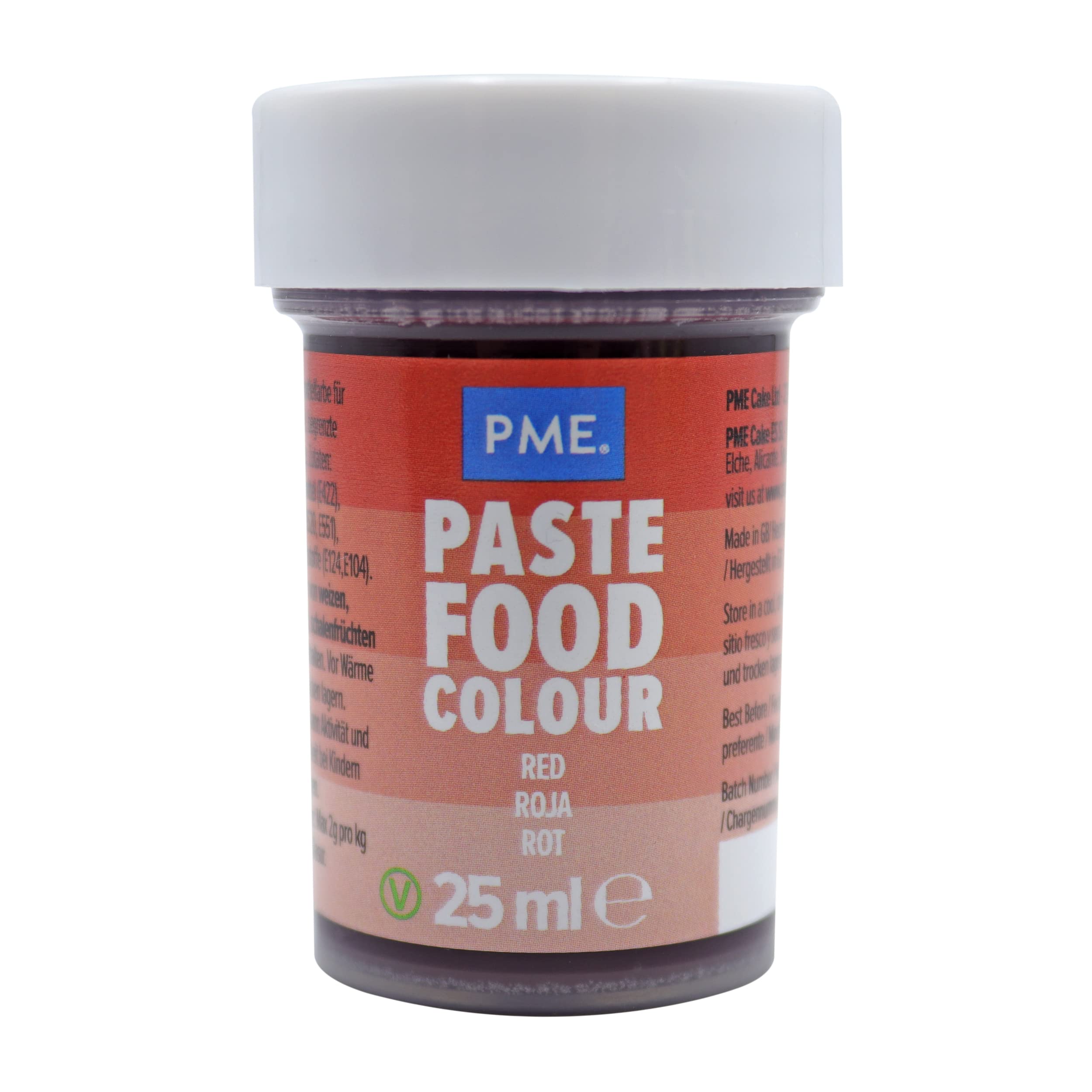PME Paste Lebensmittelfarbe Beerenrot 25 g – Konzentrierte Gelpaste zum Backen und Zuckerguss