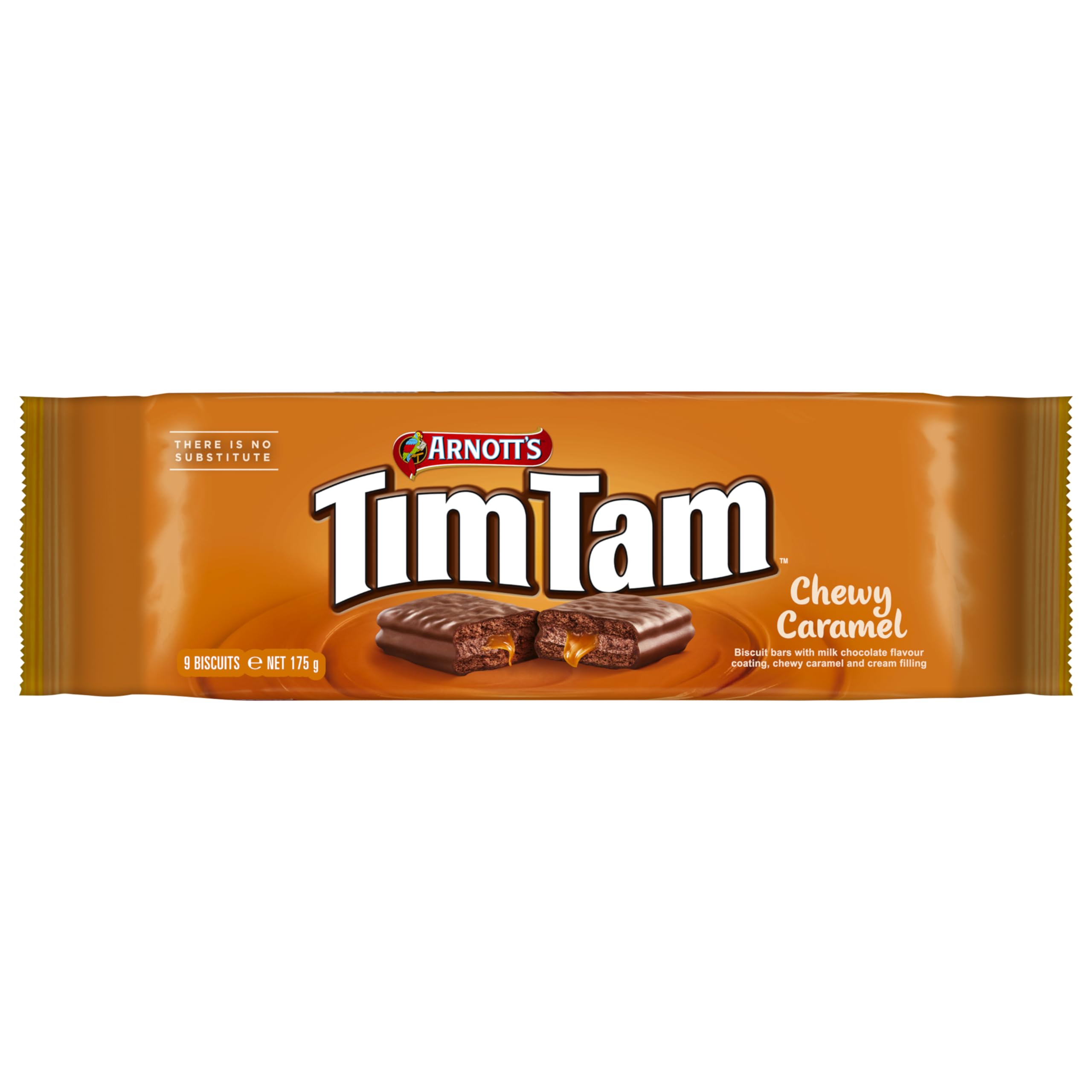 Tim Tam – Zähe Karamell-Keksriegel mit Milchschokoladenüberzug (175 g)