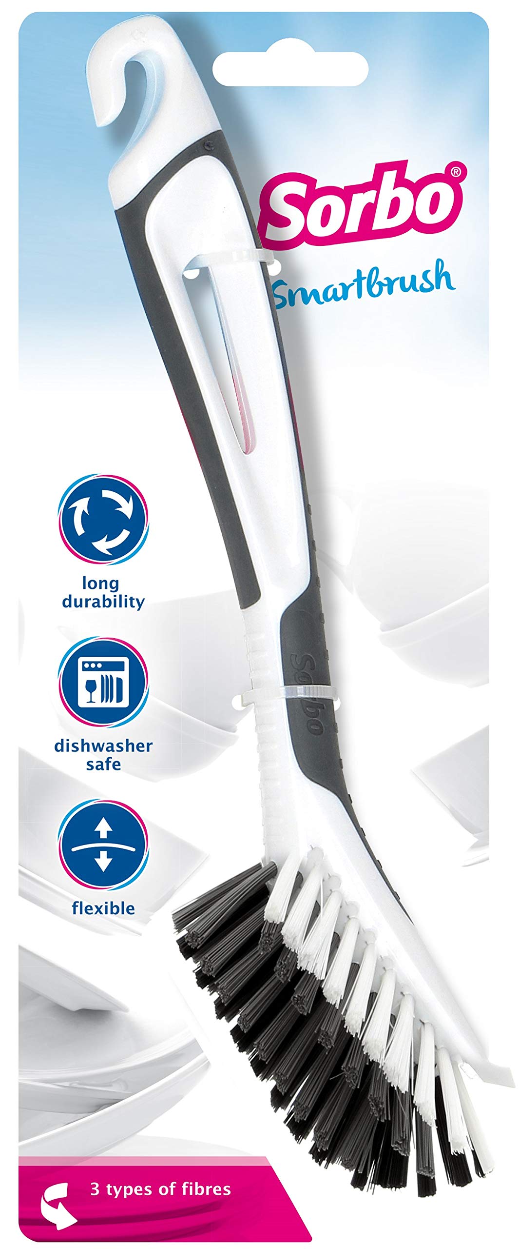Sorbo - Smart Brush Spülbürste mit rutschfestem Soft-Grip-Griff