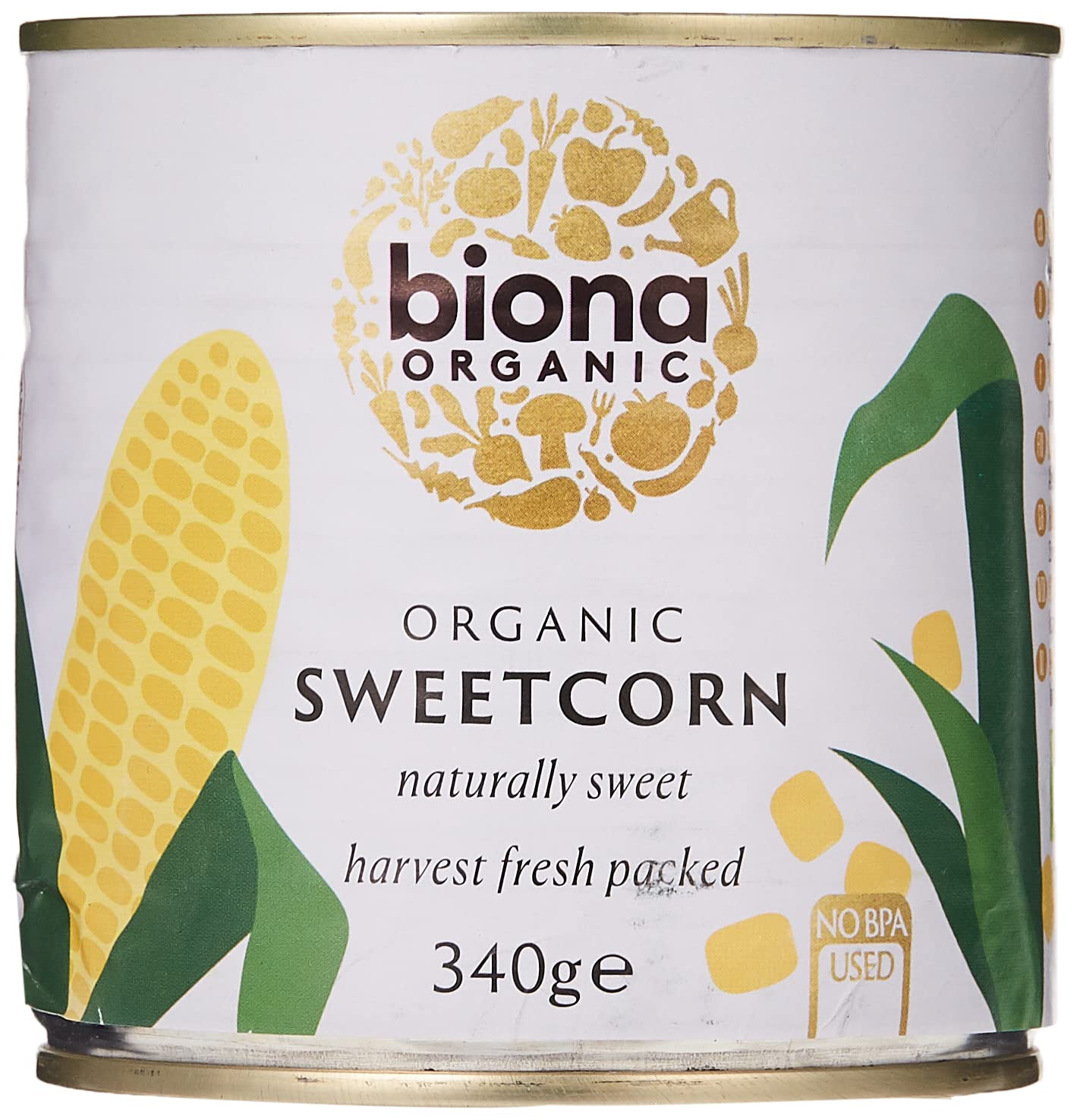 Biona Bio-Zuckermais, 340 g – Natürlich süß, ohne Zuckerzusatz, vegan & bio