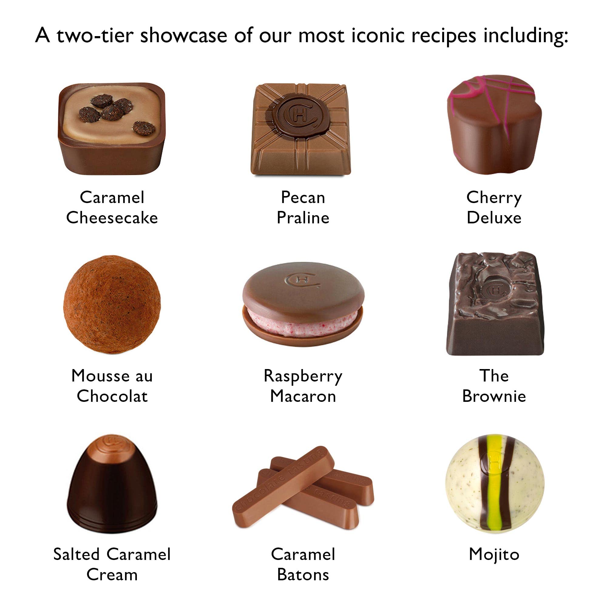 Hotel Chocolat Classic Cabinet 600 g – Verschiedene Milch-, Zartbitter- und weiße Schokoladen
