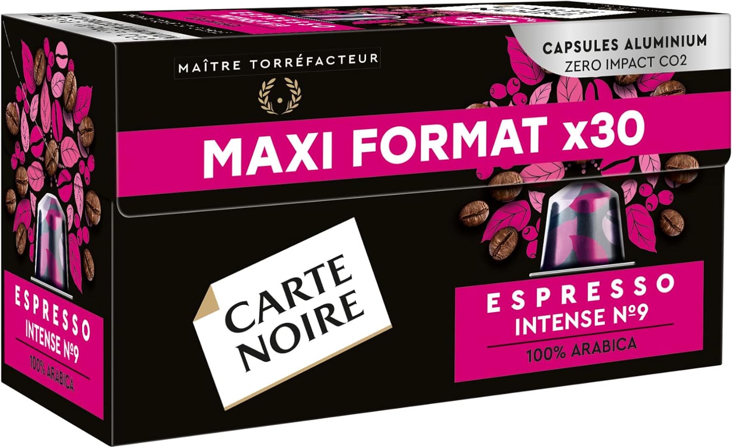 Carte Noire Espresso Intense – 100 % Arabica, Nespresso-kompatible Kapseln